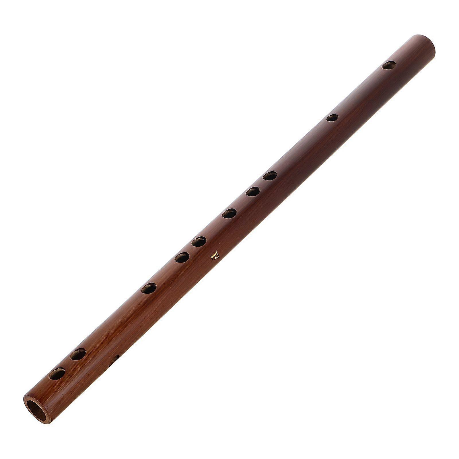 1 Set Short F Key Bamboo Flute Traditional Chinese Musical Instrument Beginner-Friendly Small Woodwind Instrument for Learning and Practicing