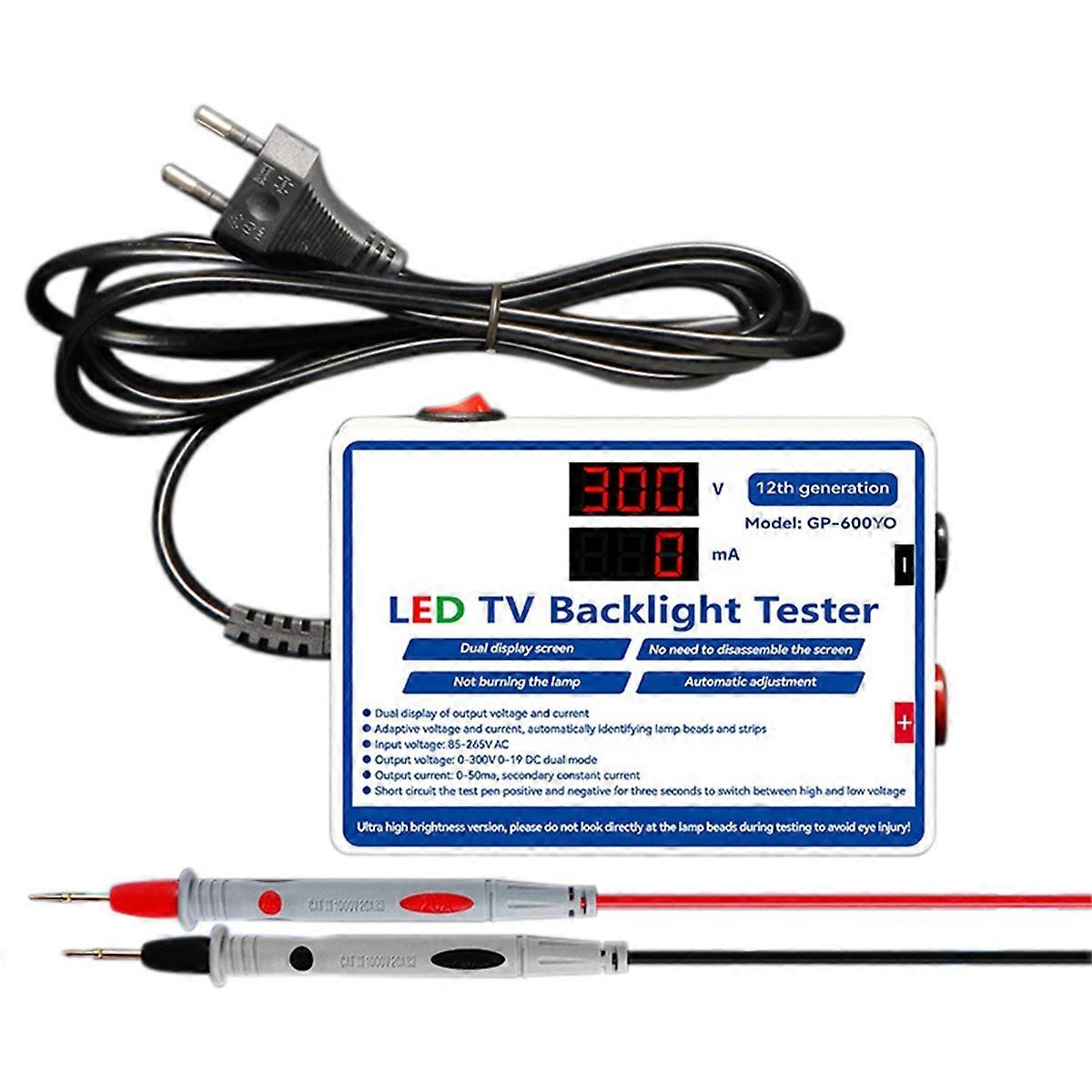LED Tester 0-300V Output LED TV Backlight Tester Test Tool EU Plug