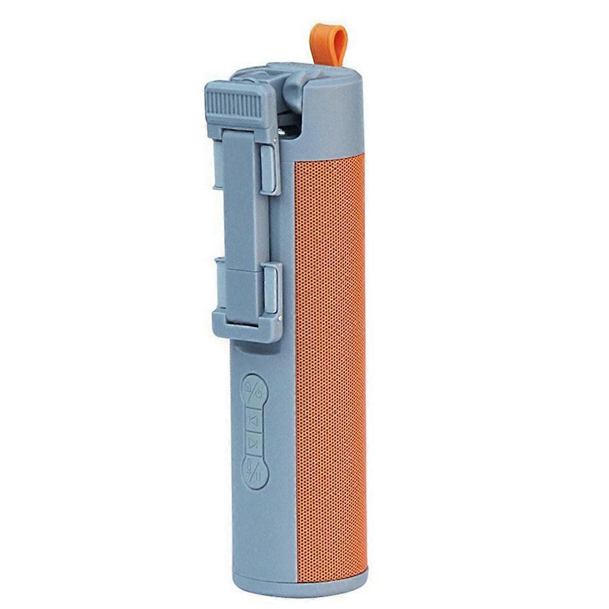Audio Device Combined with Selfie Stick and Charging Battery Orange