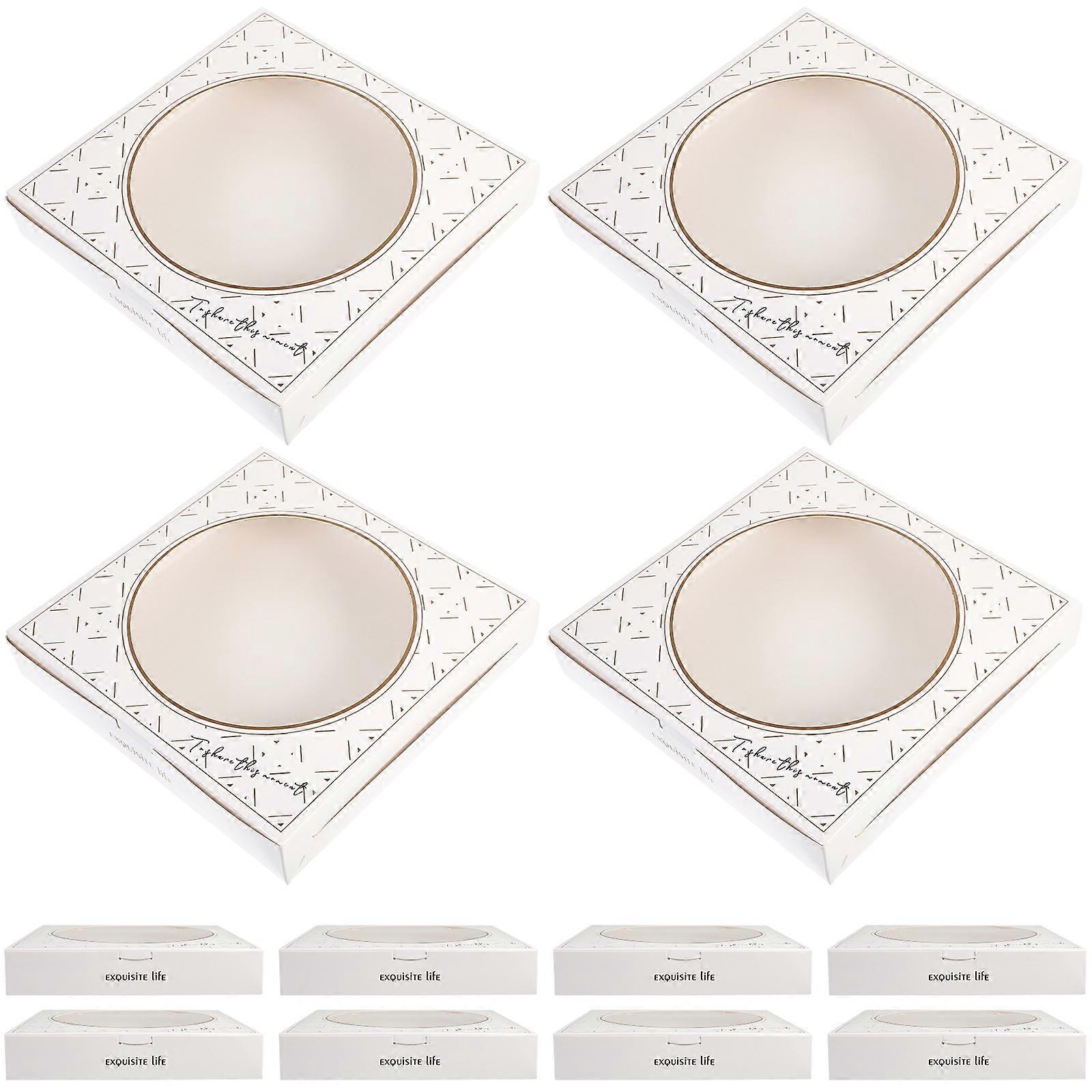 Restaurant Pizza Boxes Paper Containers for Takeaway 20Pcs with Window