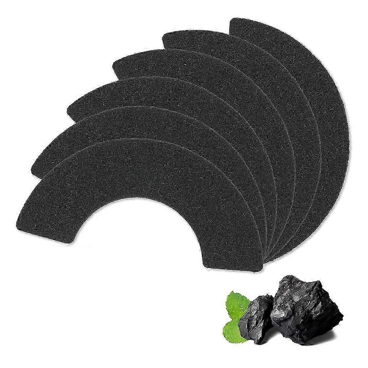 Filter Replacement compatible with Litter-Robot 4 - Activated Carbon Filters compatible with Litter Box, Charcoal Filters compatible with Litter 6Pcs