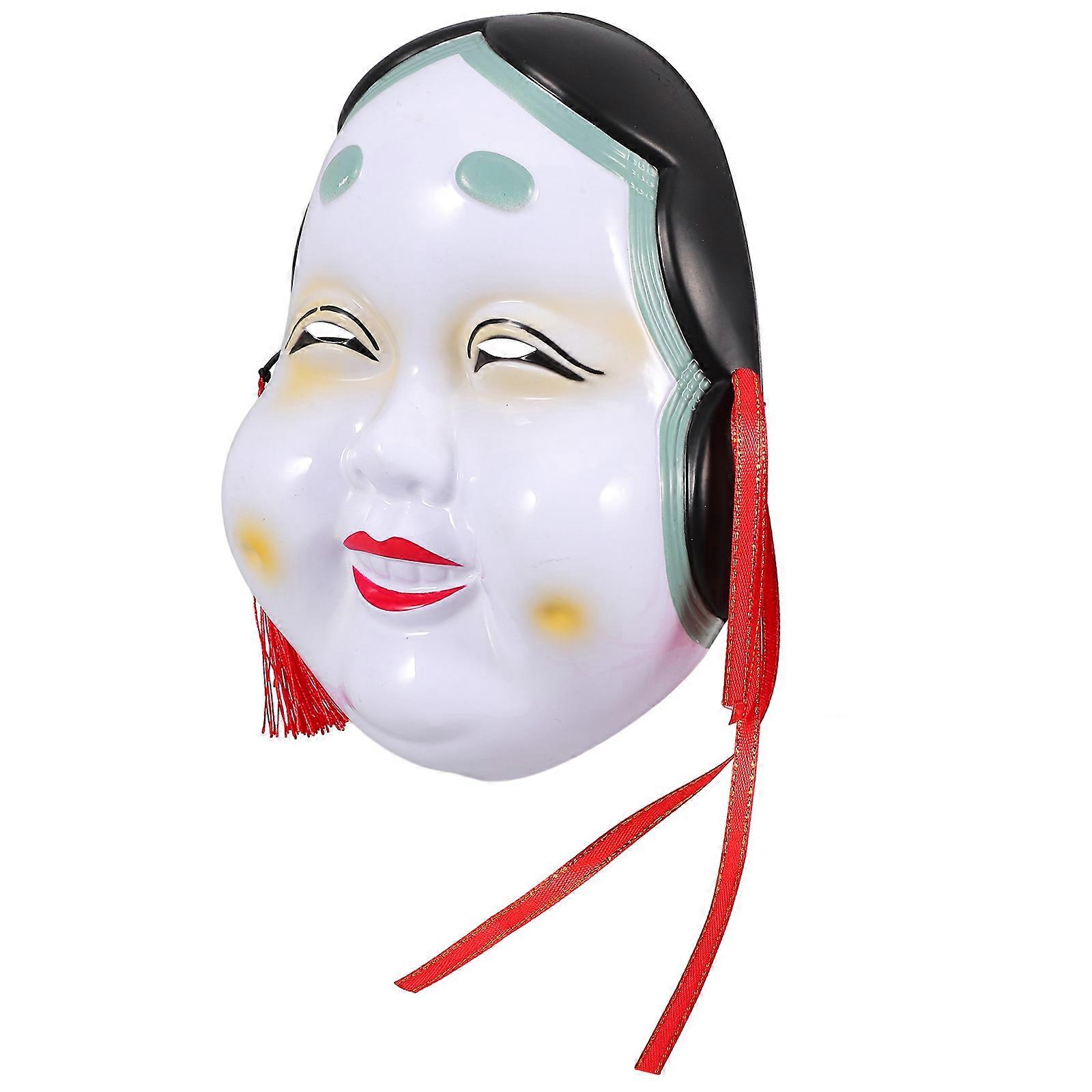 Japanese Style 3Pcs Cosplay Mask Suitable For Dance Performance And Traditional Performance Unisex Design