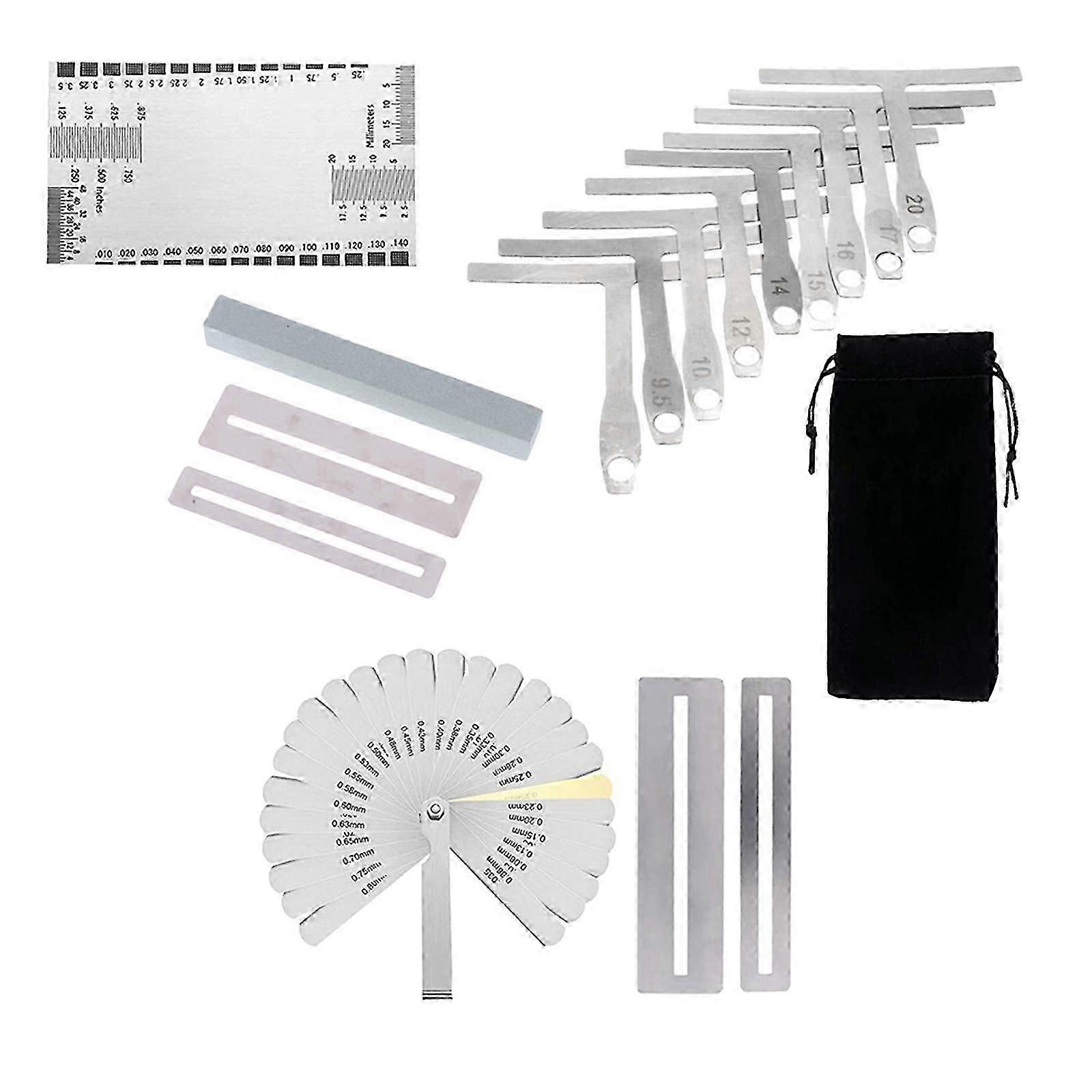 1Set Guitar Tools Fretboard Measuring Tool, Guitar Set Up Luthier Tool Including