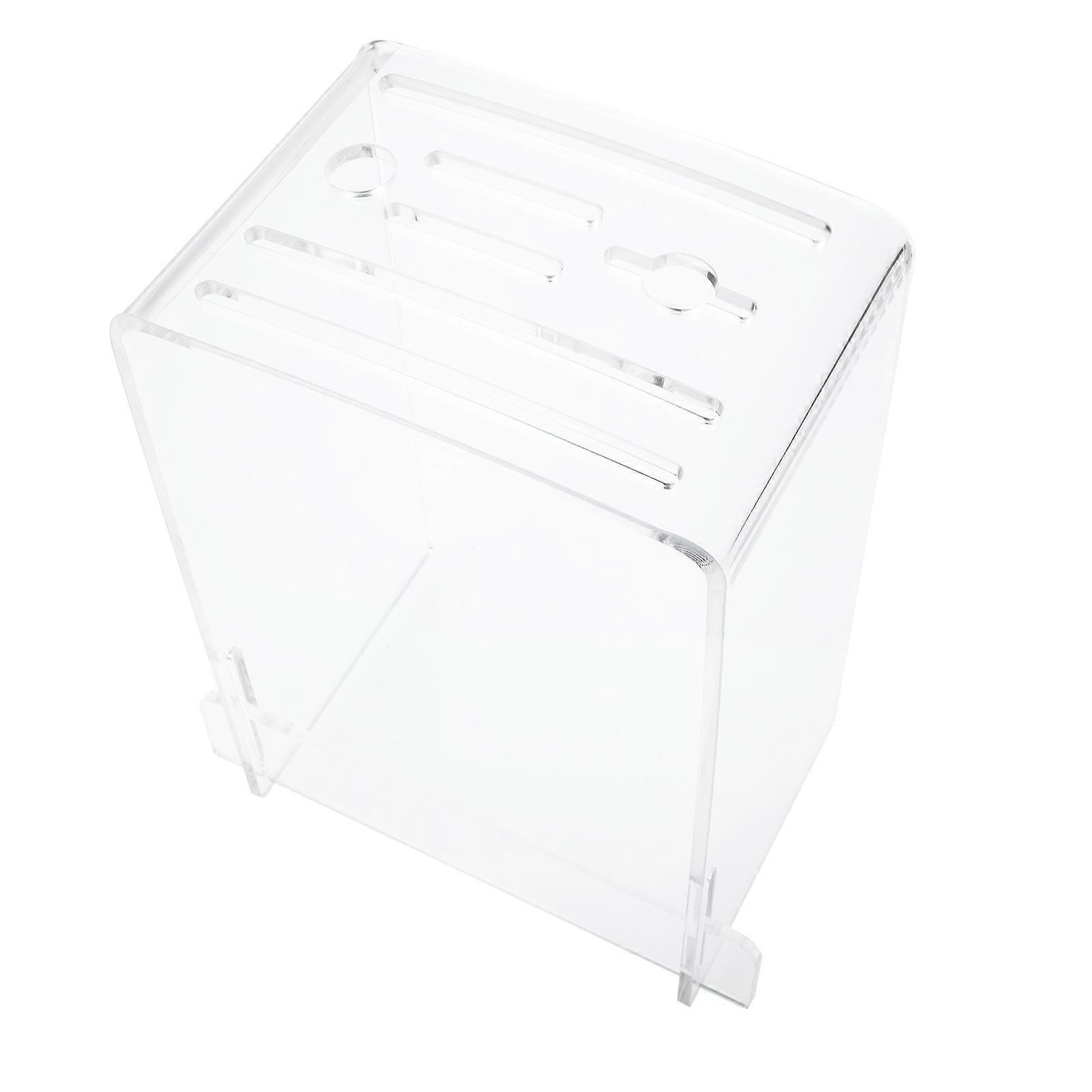 Transparent Acrylic Cutter Holder for Kitchen Multi-Function Storage Rack