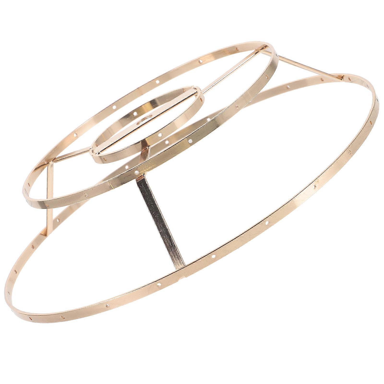 Golden Lampshade Frame for Pendant Lamp Shade Holder 4Pcs DIY Lamp Frame