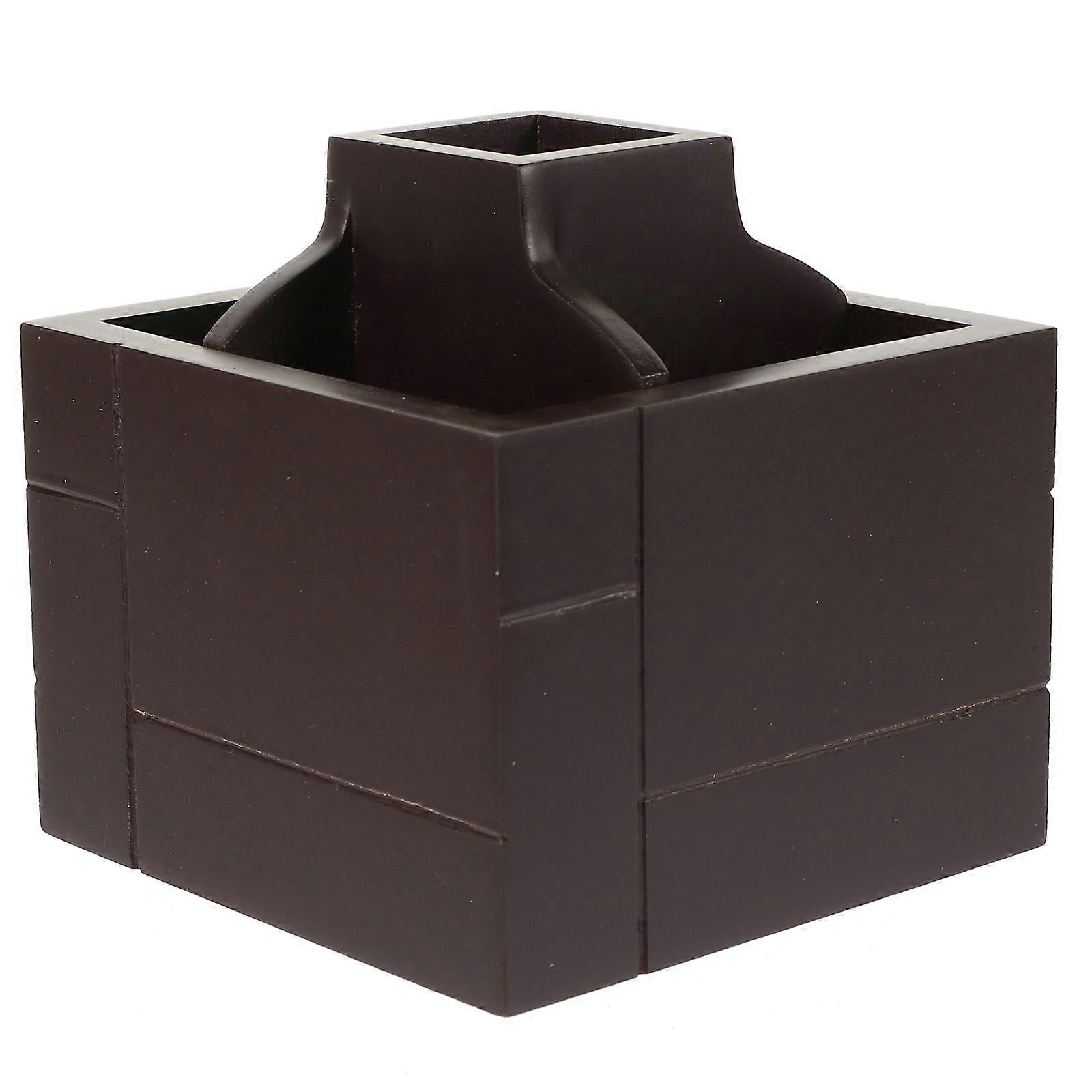 Japanese Design 2Pcs Desktop Sundries Storage Holder For Office Supplies Crafted From Density Board Material
