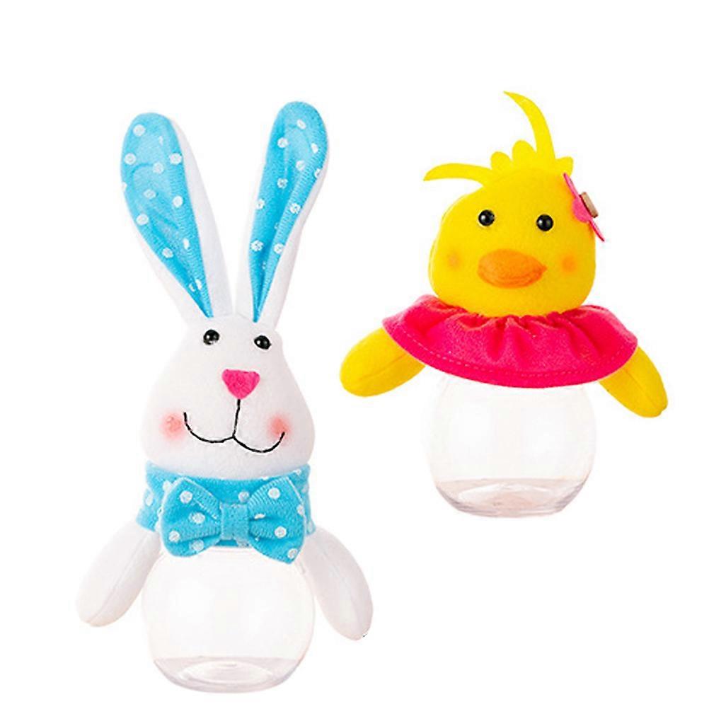 Easter Snack Holder Candy Containers with 4Pcs Reusable Candy Boxes