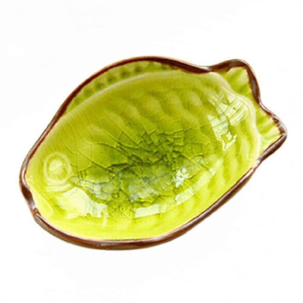 Mini Leaf Shaped Dessert Plates for Appetizer Use Blue Porcelain