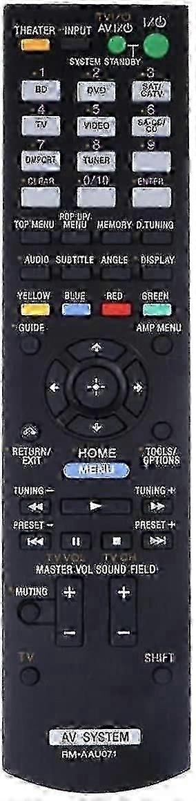 Rm-aau071 Remote Control For Sony Av System SZRH A-C