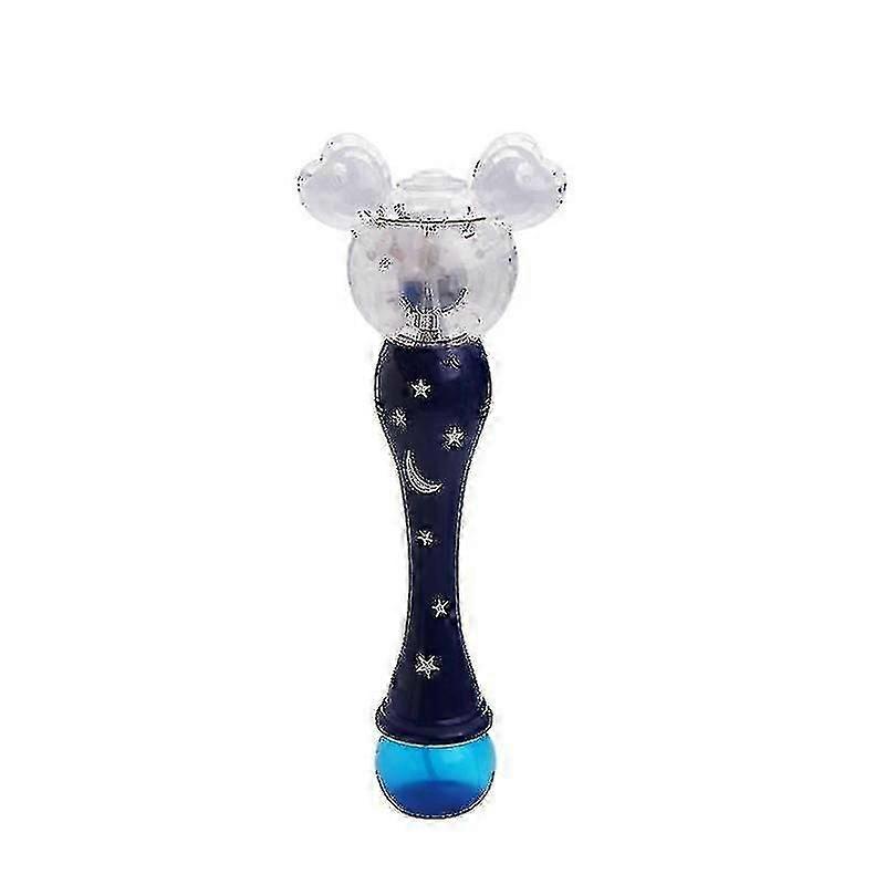 ZENGO Bubble Machine Electric Bubble Wand Nontoxic Durable With Musical Light Fairy Stick Bubble