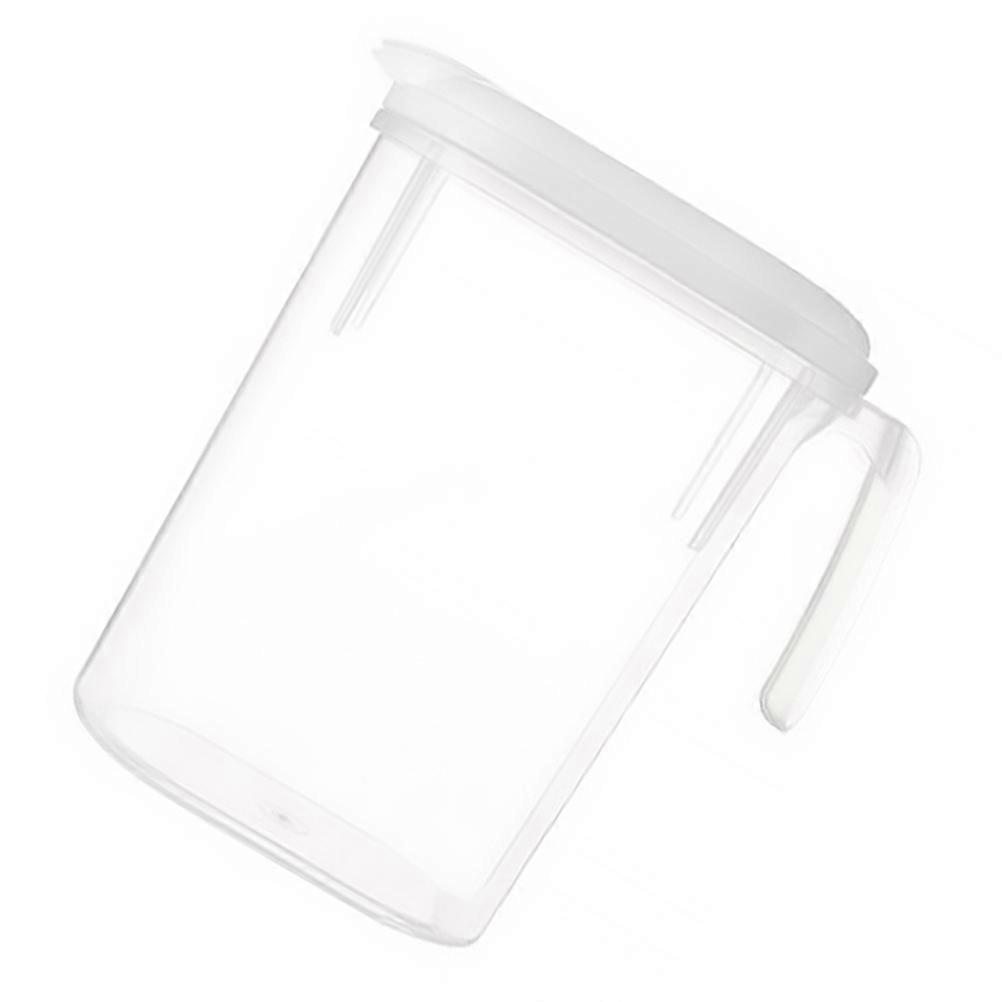 Juice Pitcher for Beverage with Lid 2Pcs White Pot Jug