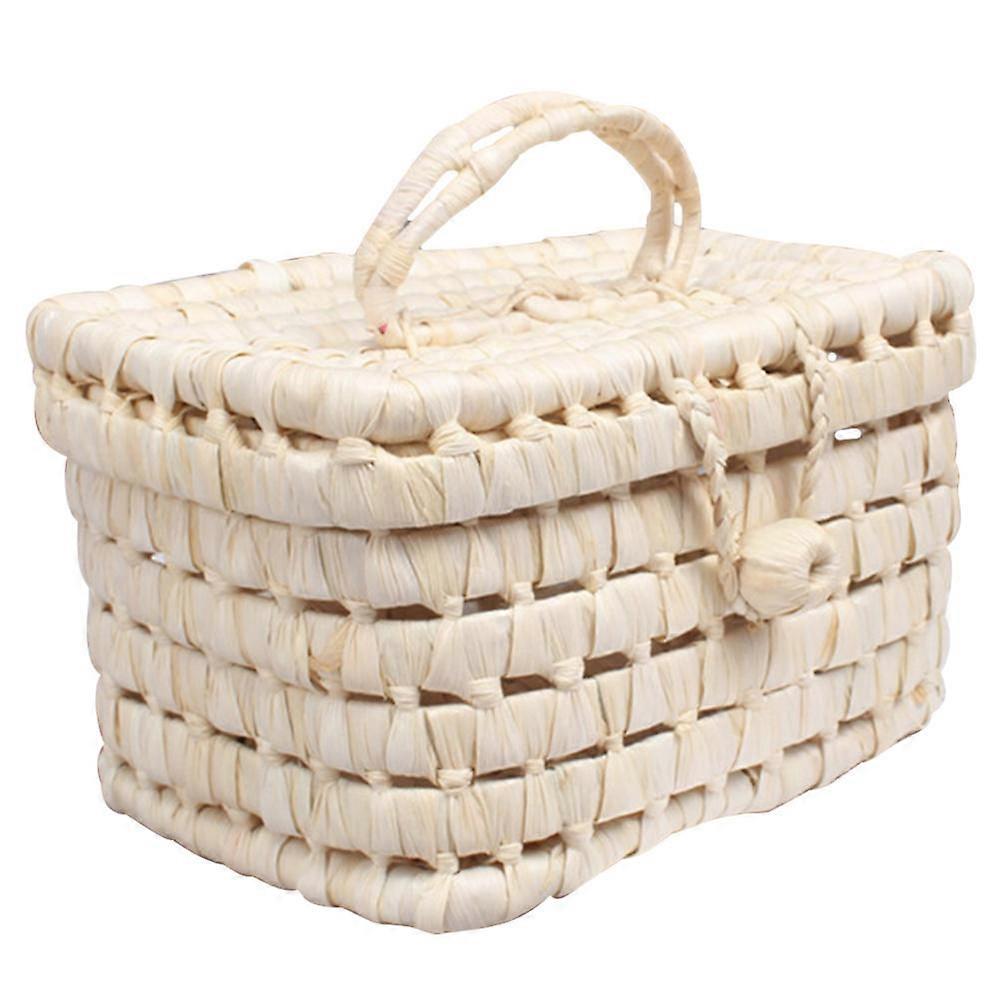 Household Accessories Storage Bin 2Pcs Khaki Woven Baskets For Various Occasions Like Home Organization And Storage Solutions