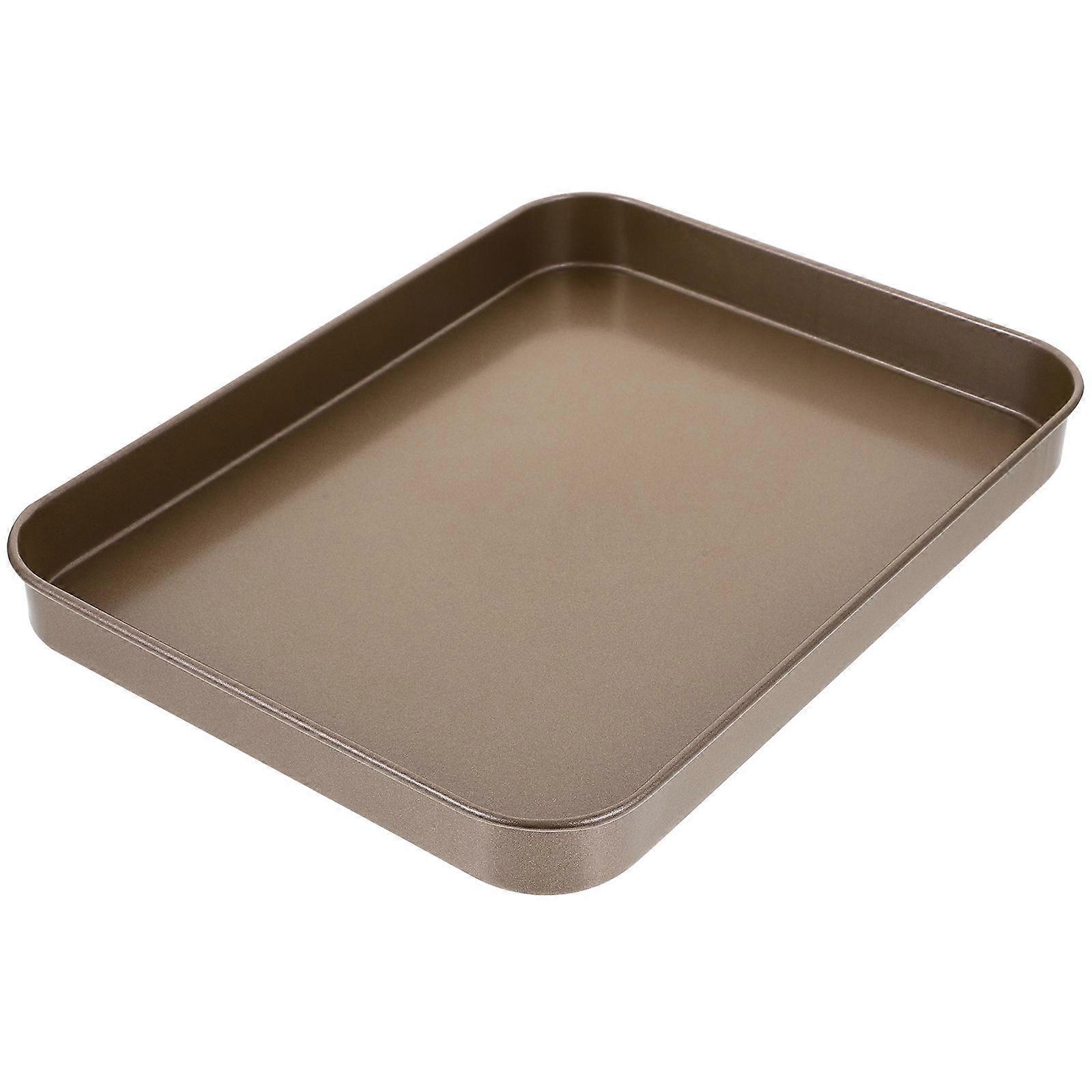 5Pcs Rectangular Food Serving Tray Metal Cake Storage Plate For Daily Party Use With Vintage Design And Smooth Surface