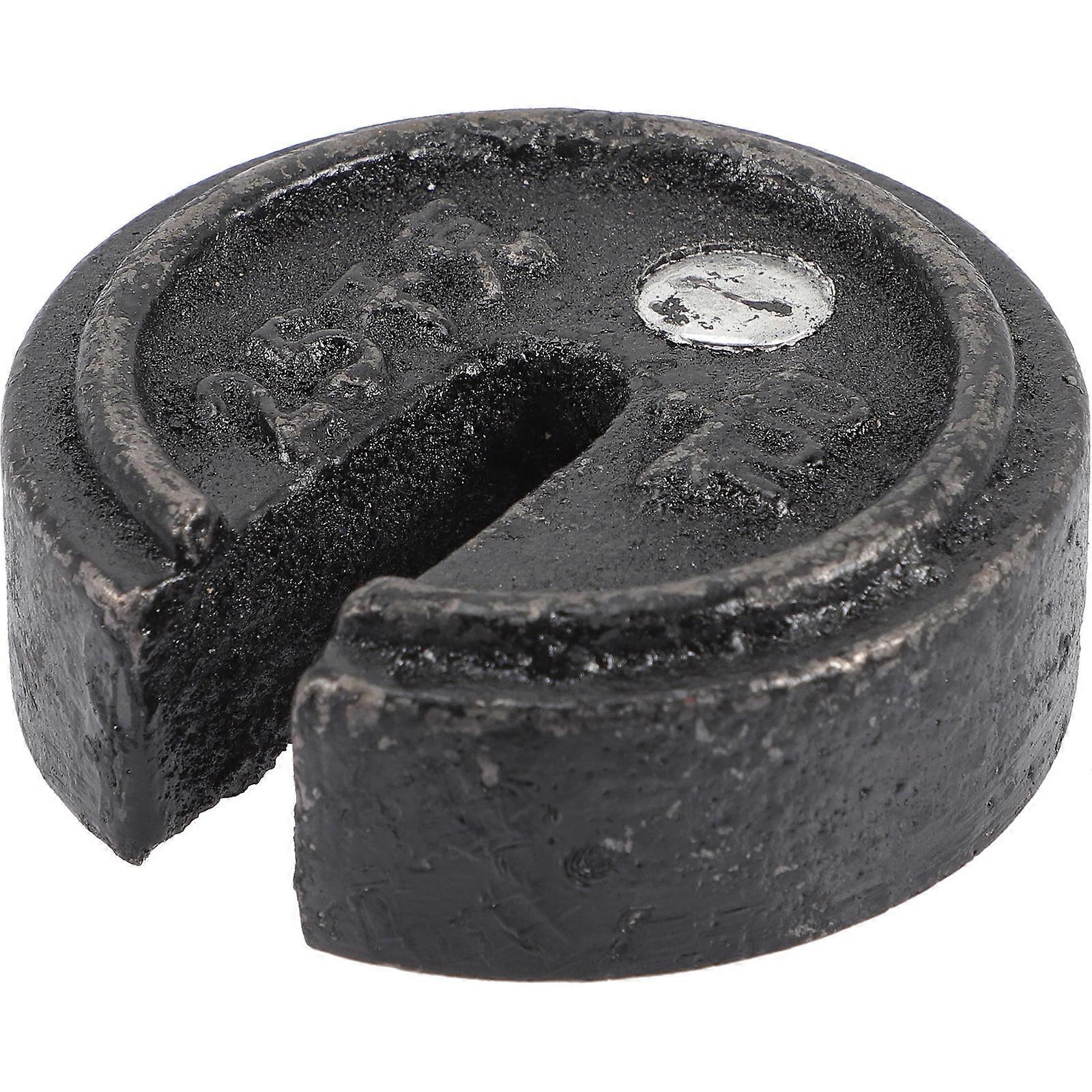 2Pcs Metal Scale Weight in Black Square Shape Designed for Accurate Measurement in Chinese Medicine Shops and Home Settings