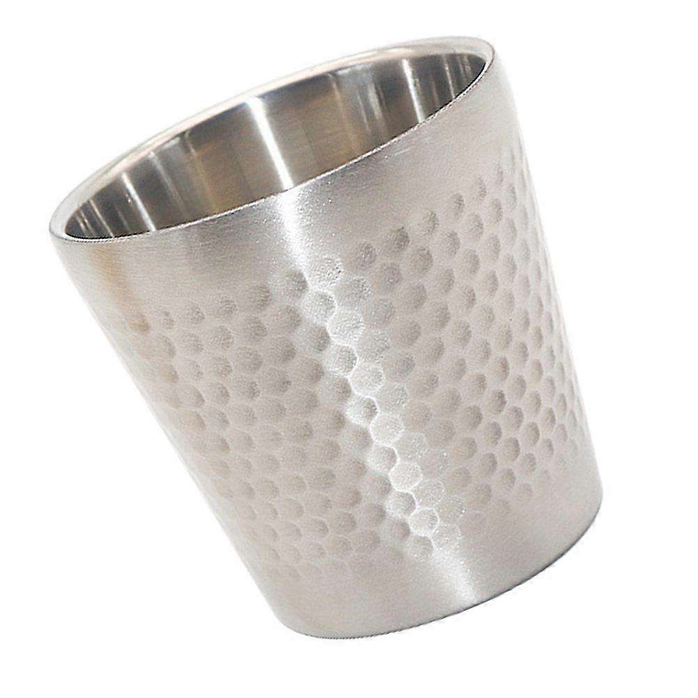 Durable Stainless Steel Shaving Vessel Foaming Soap Travel Use Rounded .8×2.8×2.8in 1Pc