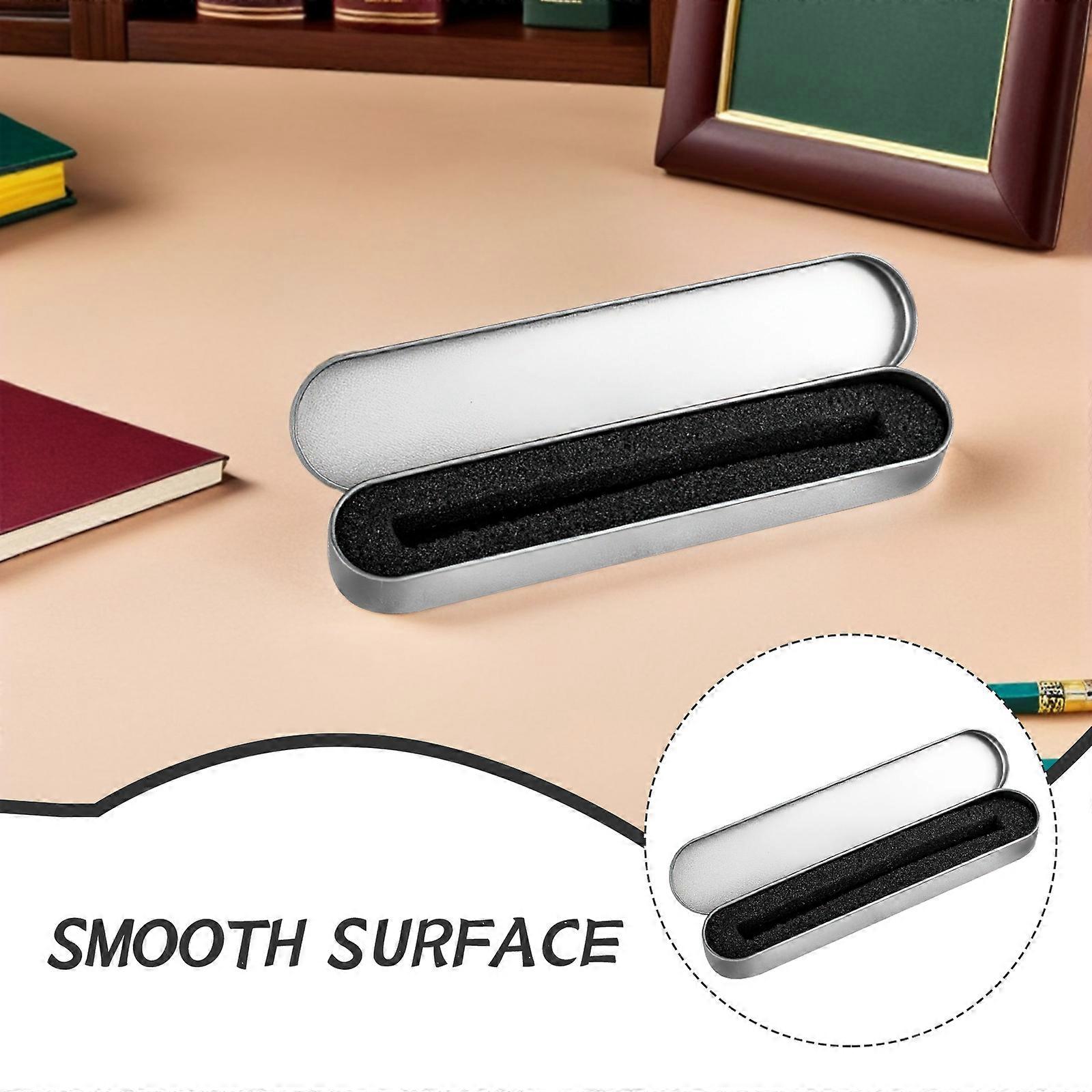 Tinplate Pen Boxes Metal Pen Containers for Storage Use 30Pcs