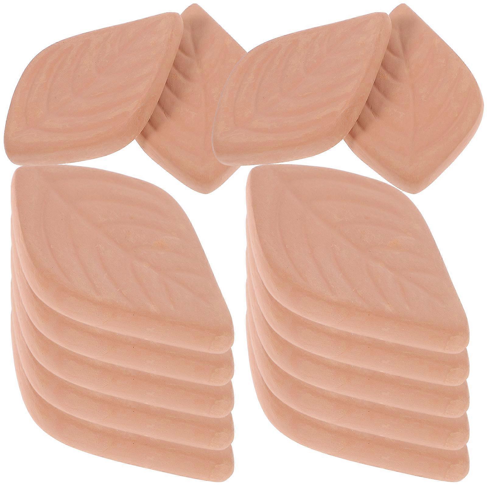 Pottery Food Moisture Absorbers Dehumidifiers for Kitchen 40Pcs Leaf