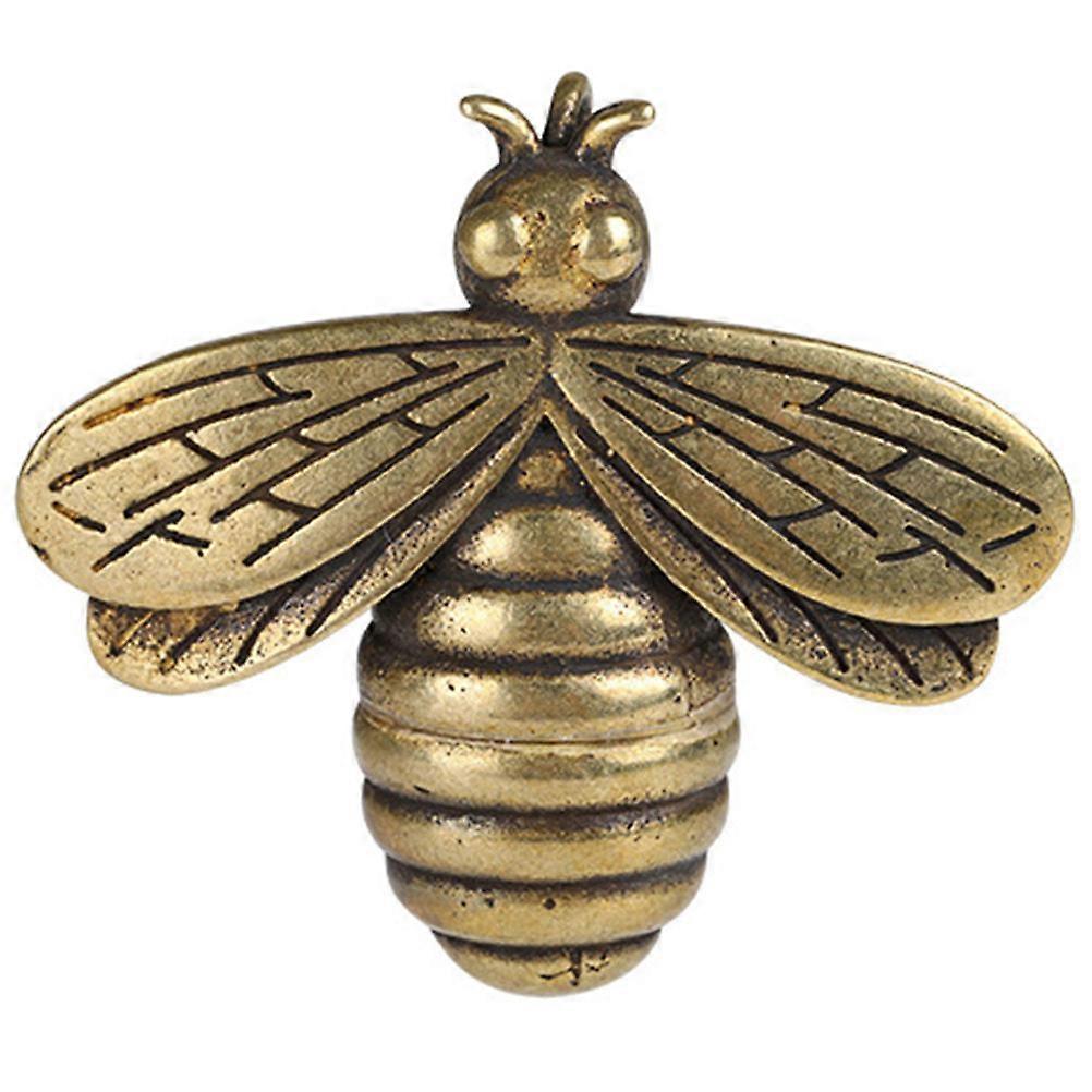 Brass Bee Charm Pendant for Keychain Decoration 2Pcs Hanging Charm