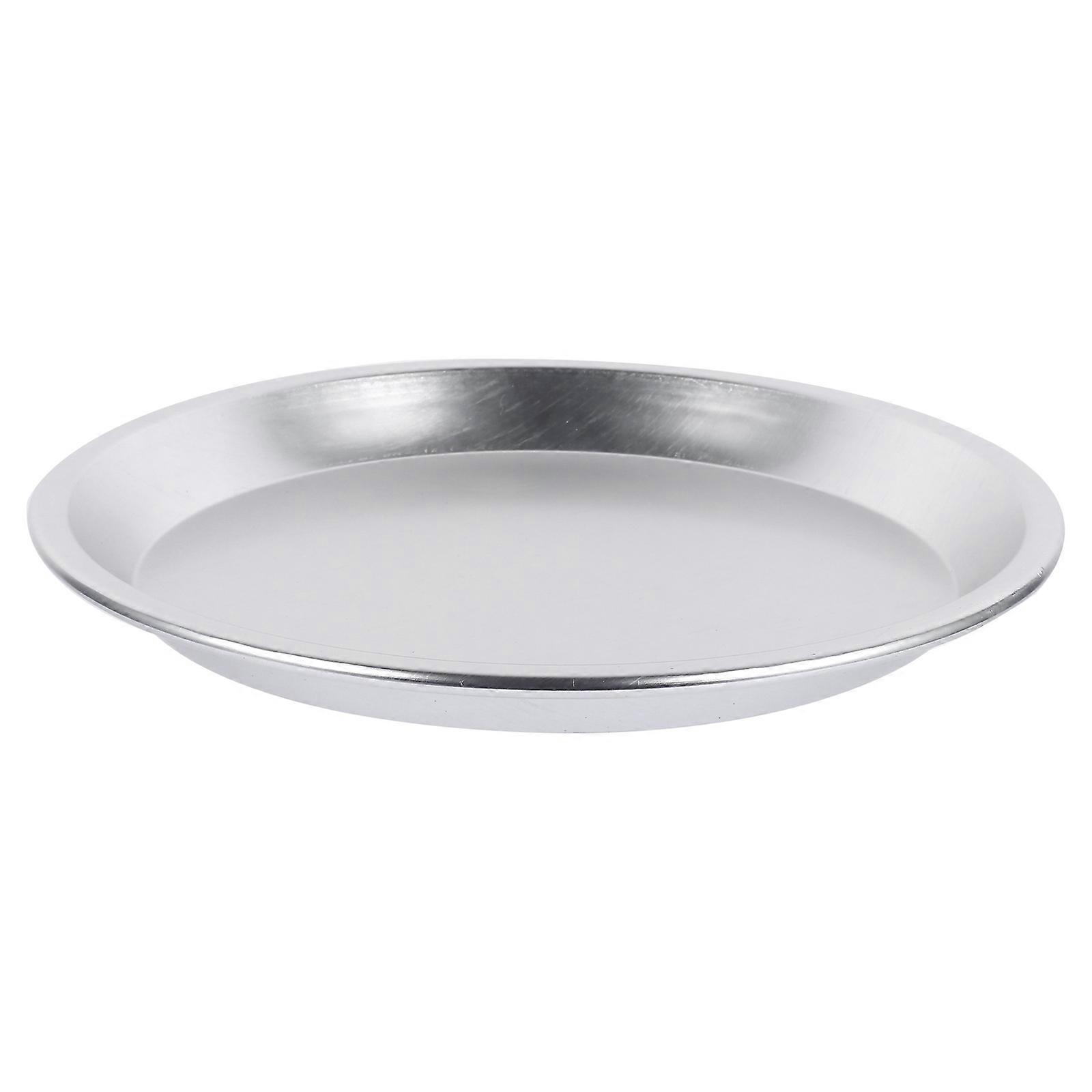 Kitchen Bakeware Pizza Baking Pan for Oven 3Pcs Aluminum Alloy Silver