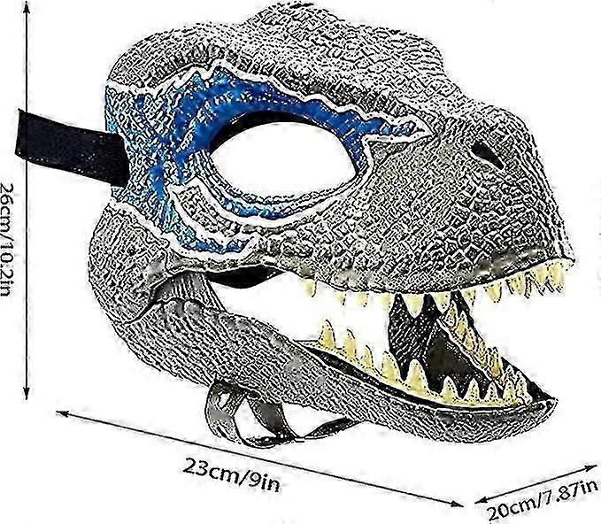 Halloween Party Cosplay Mask Simulation Jurassic Tyrannosaurus Rex Dinosaur Mask Headgear Latex Material