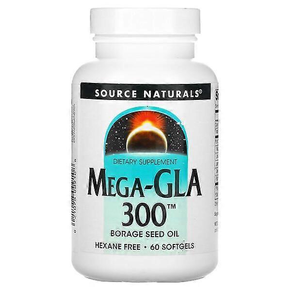 Source Naturals, Mega-GLA 300™, 60 Softgels