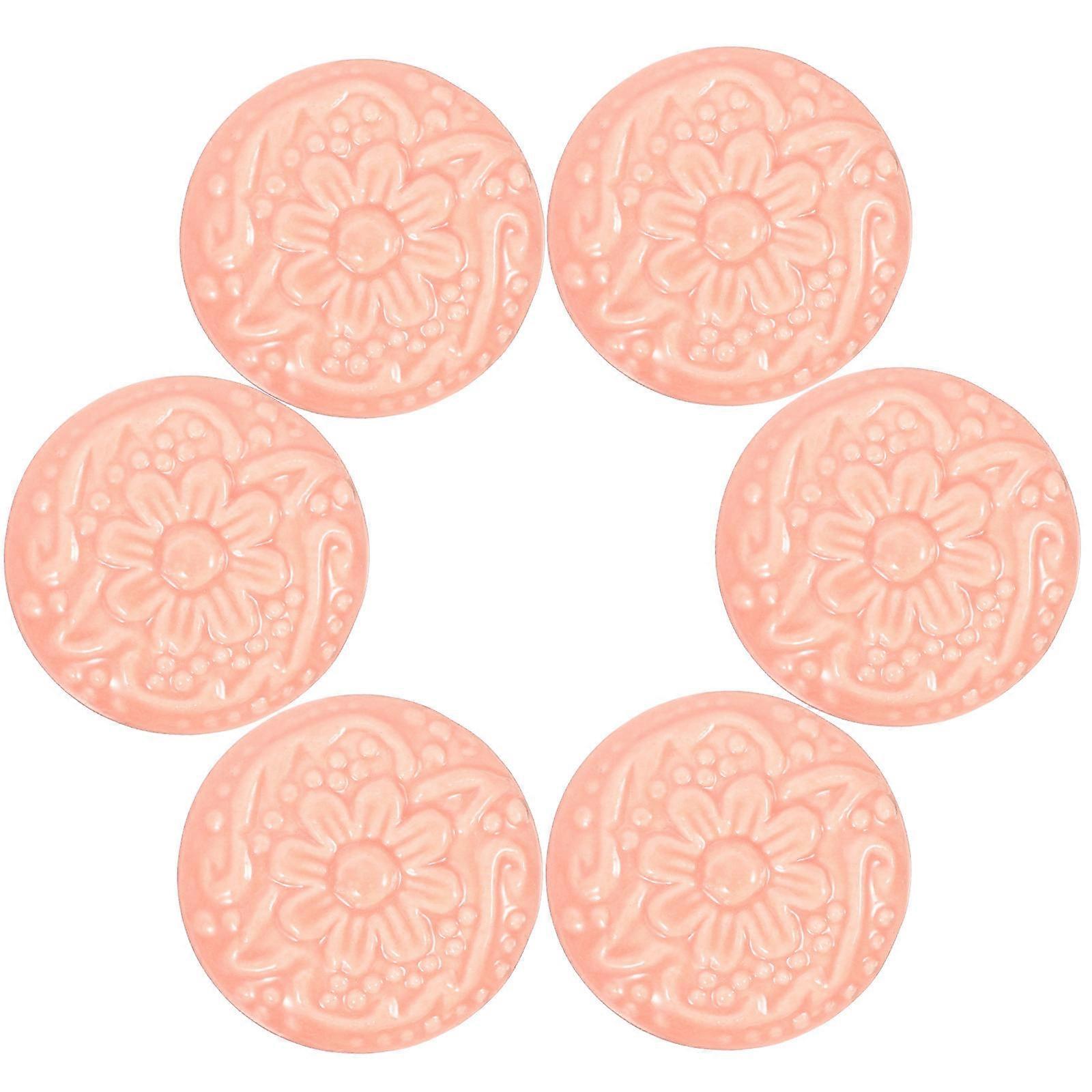 24Pcs Ceramic Cabinet Knobs for Drawers Decorative Pink Knobs Set