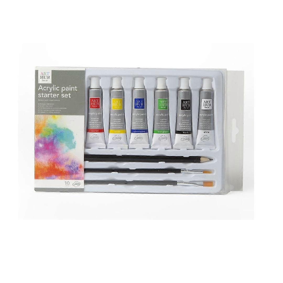 Art Hub akrylfärg startset med tillbehör
