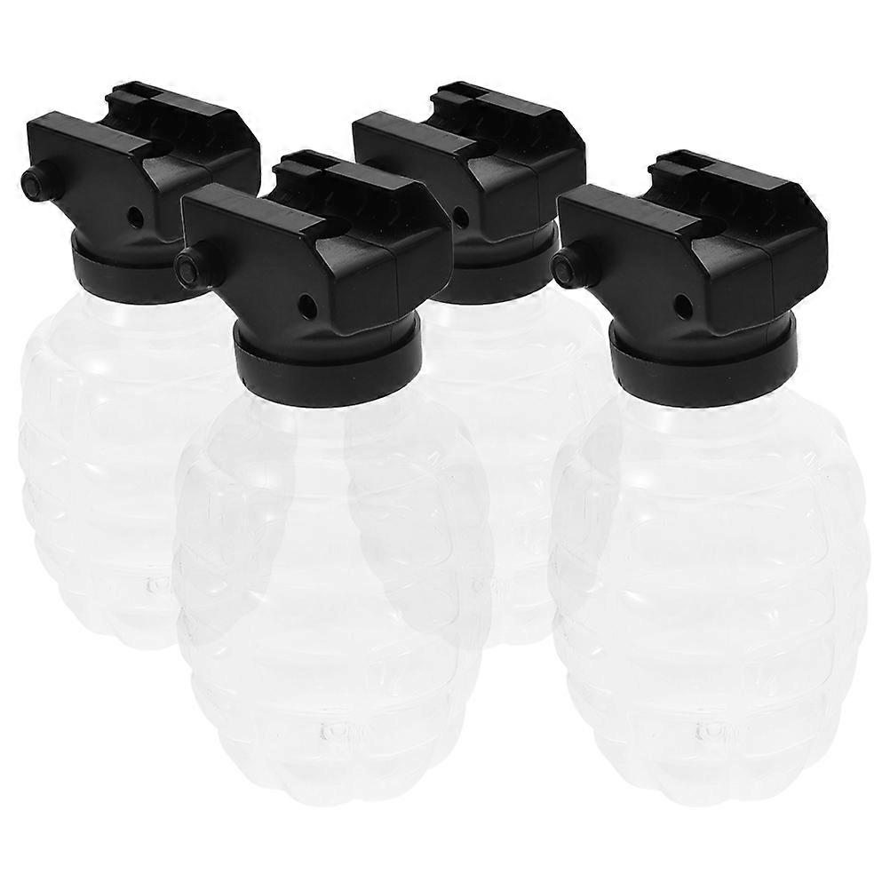 Adapter Compatible Reusable Beads Storage Bottles Transparent For Daily Use Simple Style Round Shape 4 Sets