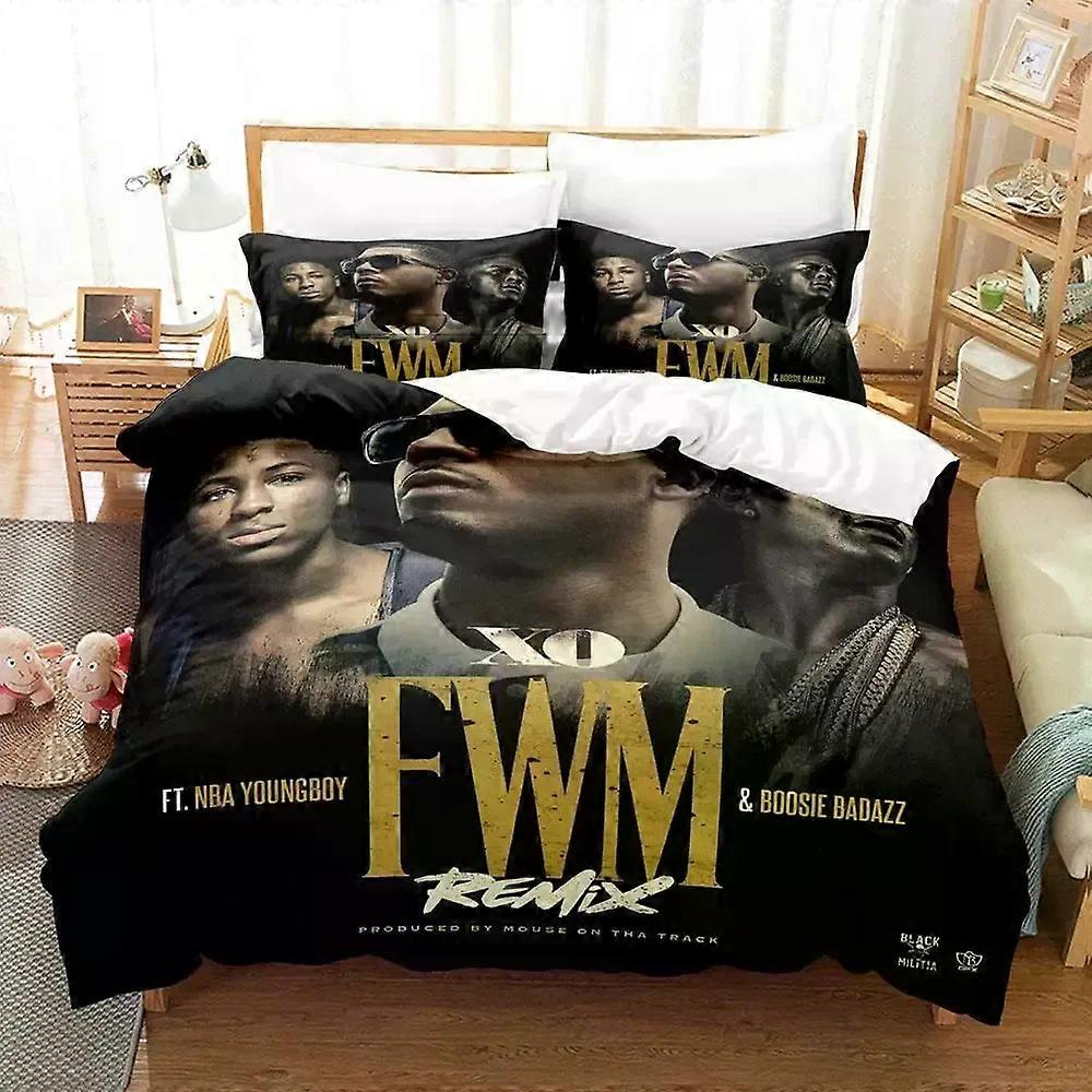 Rap YoungBoy Never Broke Again Bedding Set Single Twin Full Queen King Size Aldult Duvet Cover Sets for Boys Bedroom 3D Print