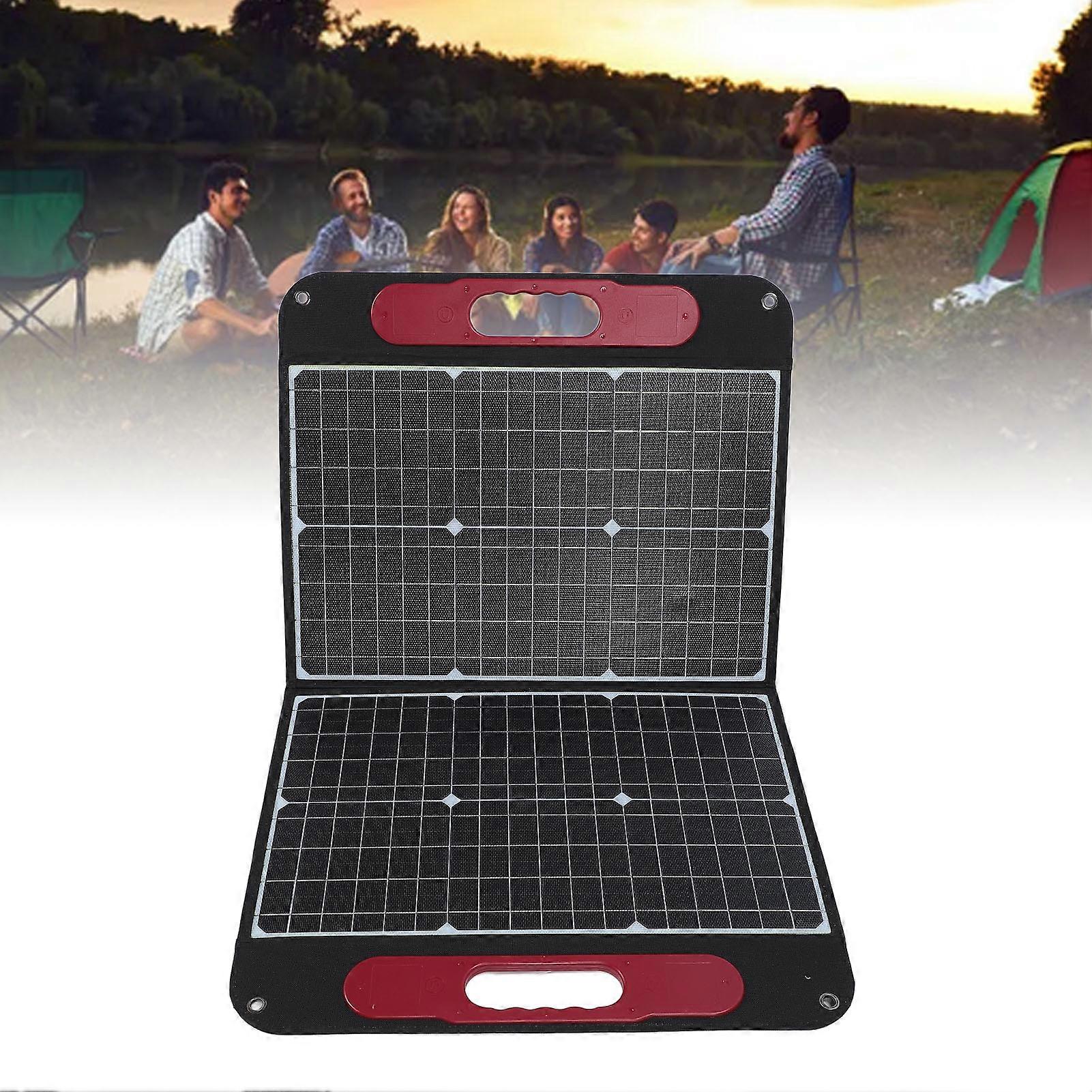 60W Monocrystalline Folding Solar Panel Kit 52x86cm Portable