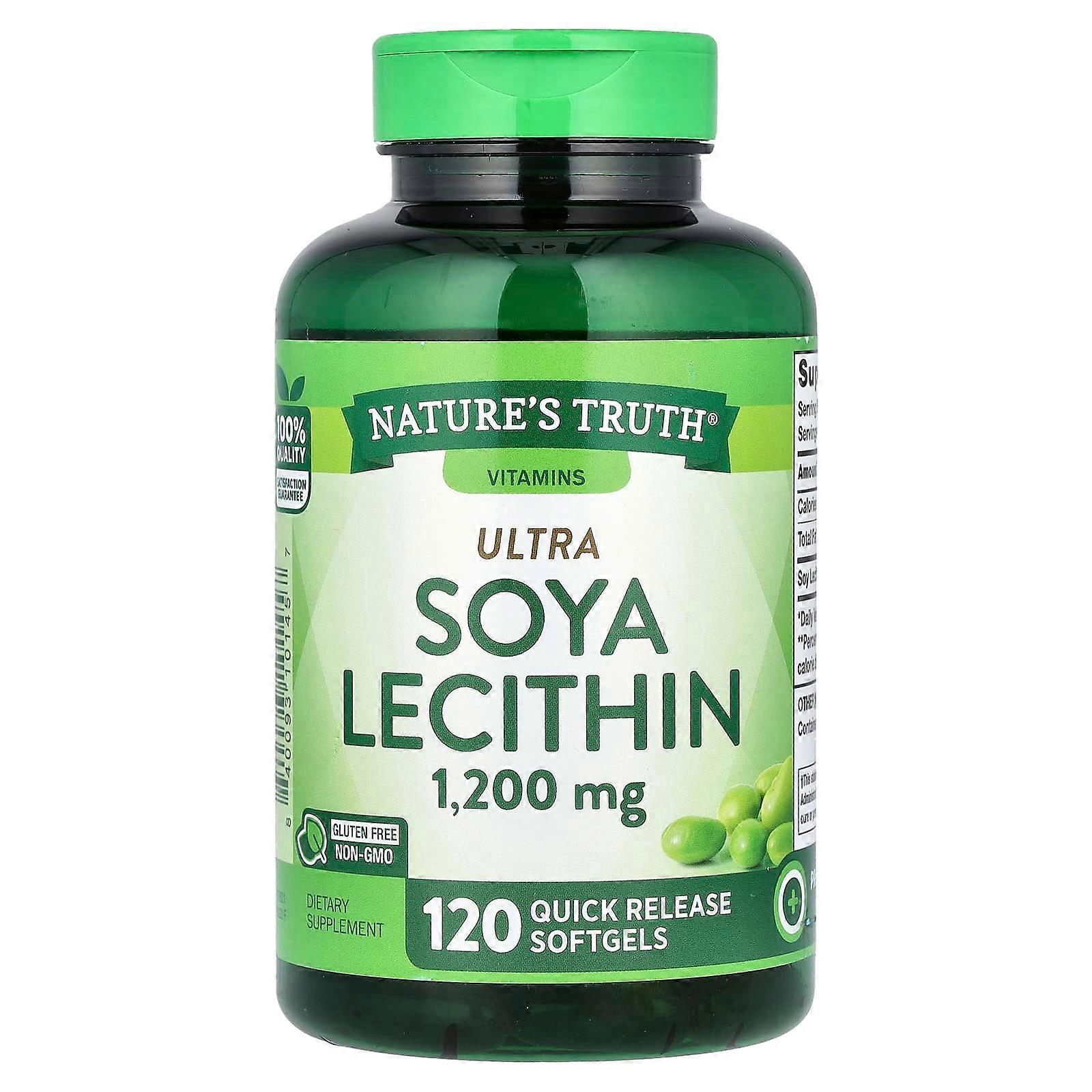 Ultra Soya Lecithin, 1,200  mg, 120 Quick Release Softgels