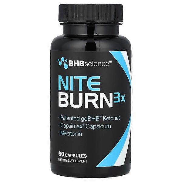 Real Ketones, BHB Science , Nite Burn 3X, 60 Capsules
