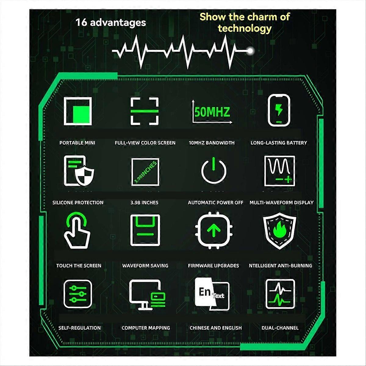 Touch Screen Digital Oscilloscope & Signal Generator