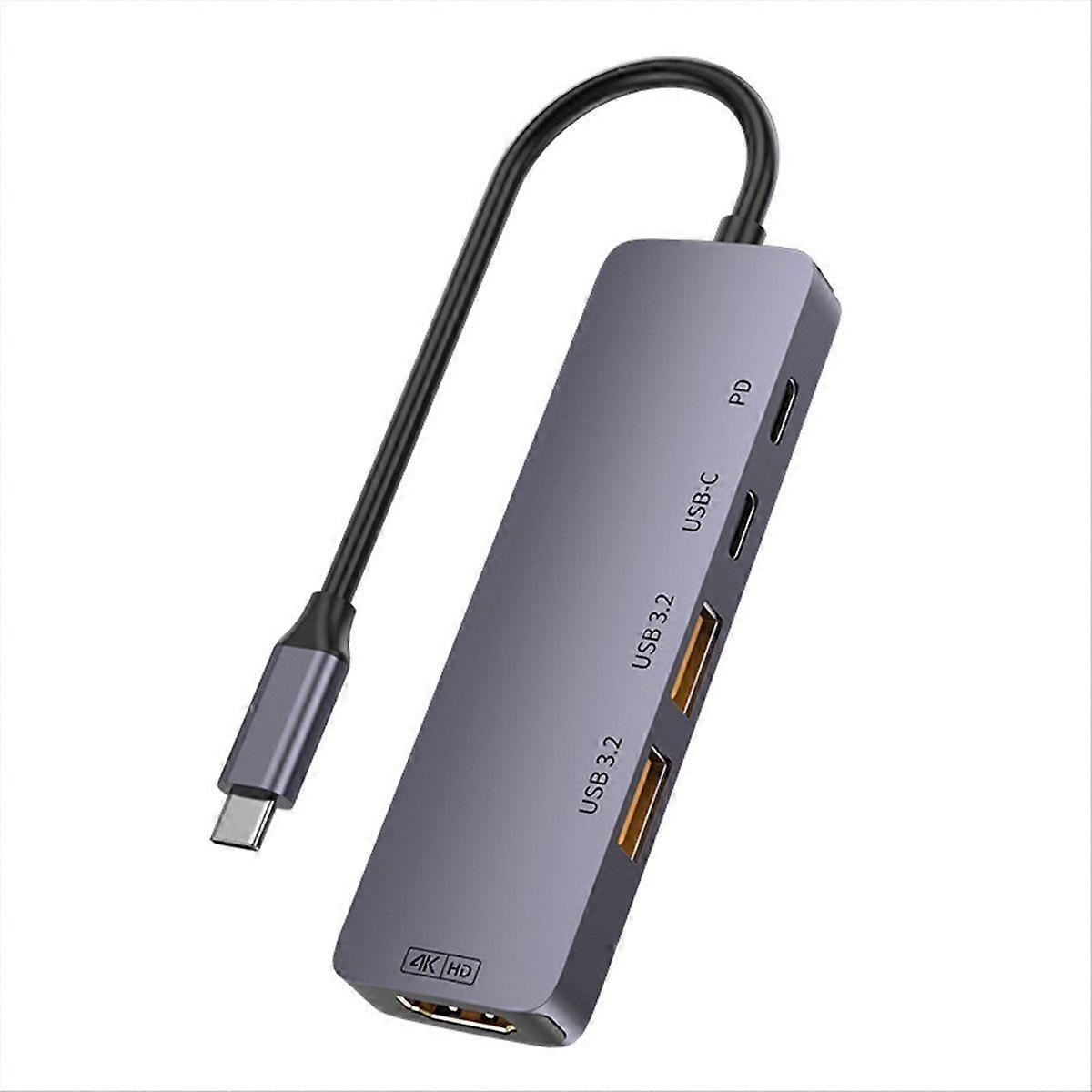 USB C HUB 10Gbps Type C to 4K60Hz HDTV PD 140W USB 3.2 GEN 2 Multifunctional Adapter for Laptop PC