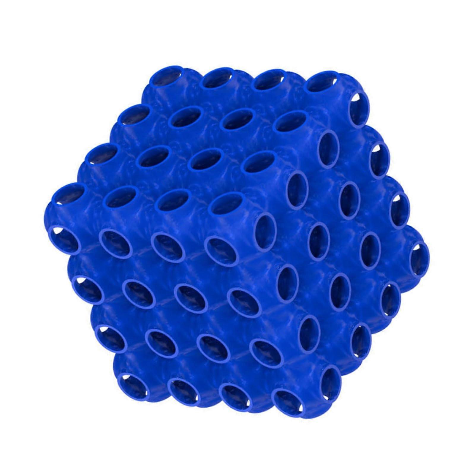 Creative Cave Shelter For Aquariums  Dome Hideout, Shrimp Habitat, Blue Squares Hollowout Structure For Fish Tanks