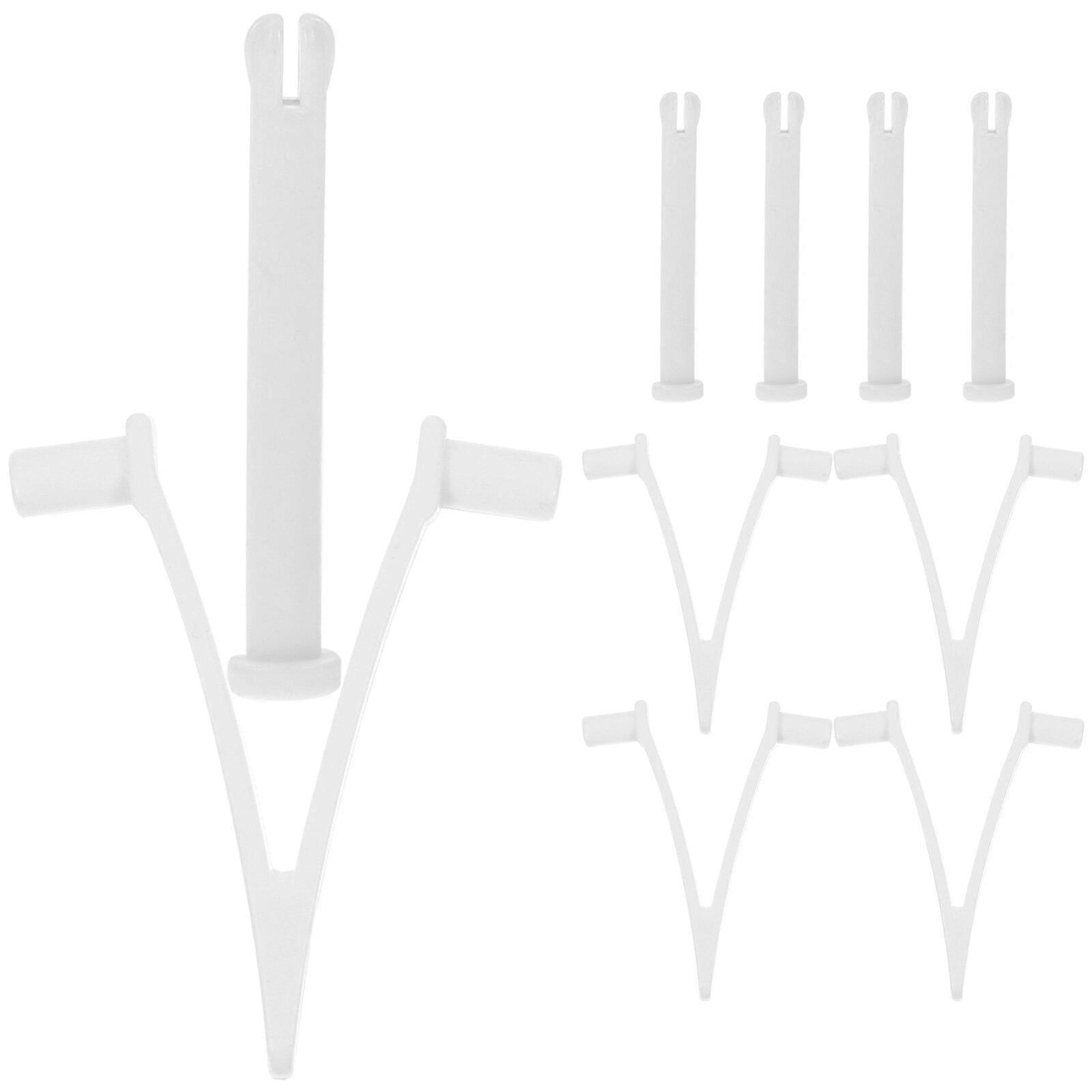 White 5 Sets Pool Leaf Rake Attachment Clip Vacuum Multipurpose