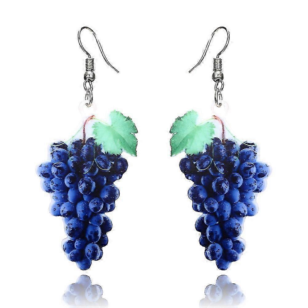 Grape Shape Acrylic Dangle Earrings for Women's