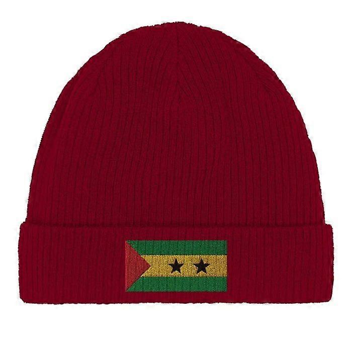 "Sao Tomé and Príncipe Flag Cap in Red"