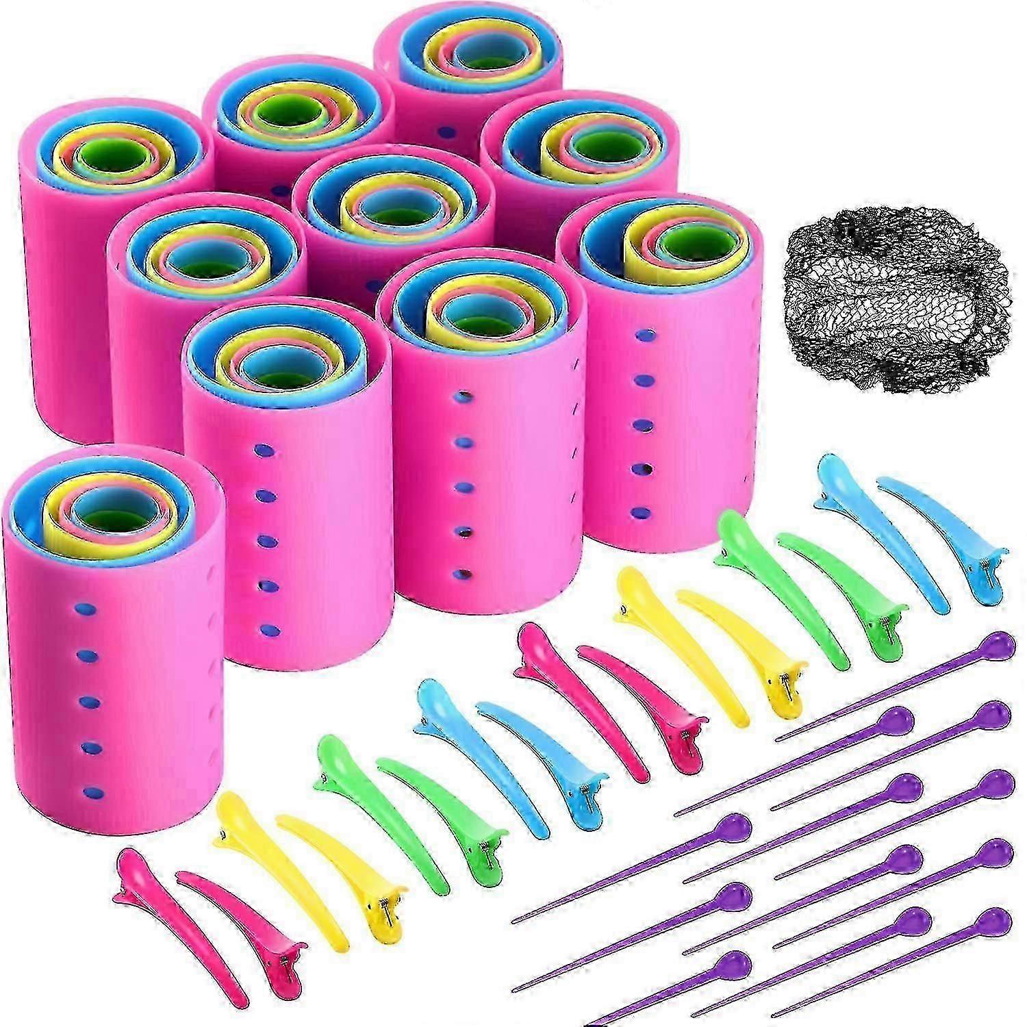 SBSGV 141-delige haarrollersset met 60 plastic haarrollers