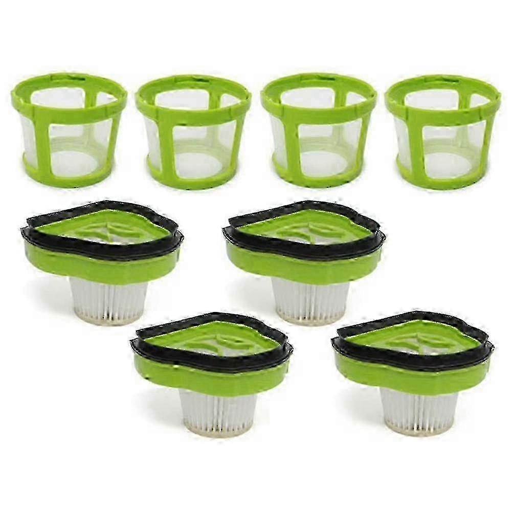 4-Pack Vacuum Filters with 4 Mesh Frames for Pet Hair Eraser Models