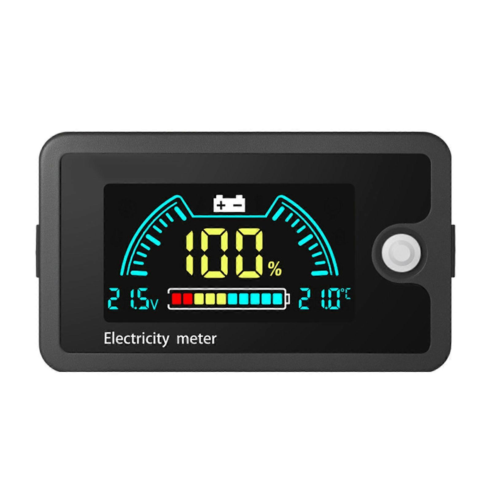 Digital Power Meter with Wide 8-100V Compatibility Corrosion Resistant ABS Case for Electric Vehicles DIYer Applications Multicolor