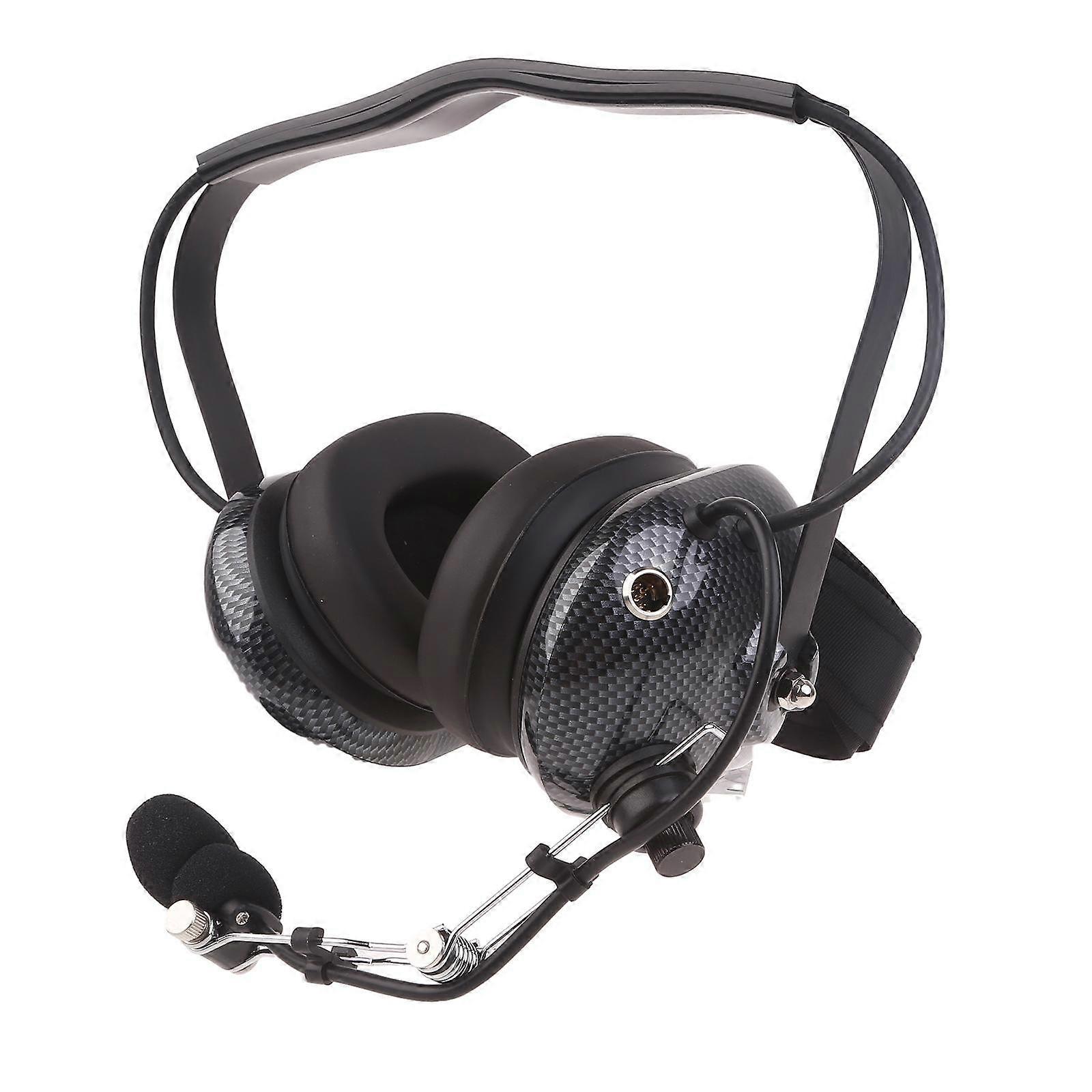 Earpiece Headset with Built in Microphone Enhanced Communication Experience 2-Pin to 5-Pin Coil Cord Volume Control Knob Multicolor