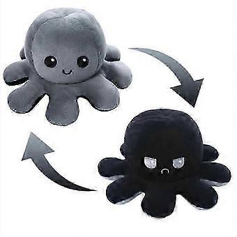 Reversible Octopus Shape Plush Toy Soft Stuffed Double-sided Flip Productive Toy