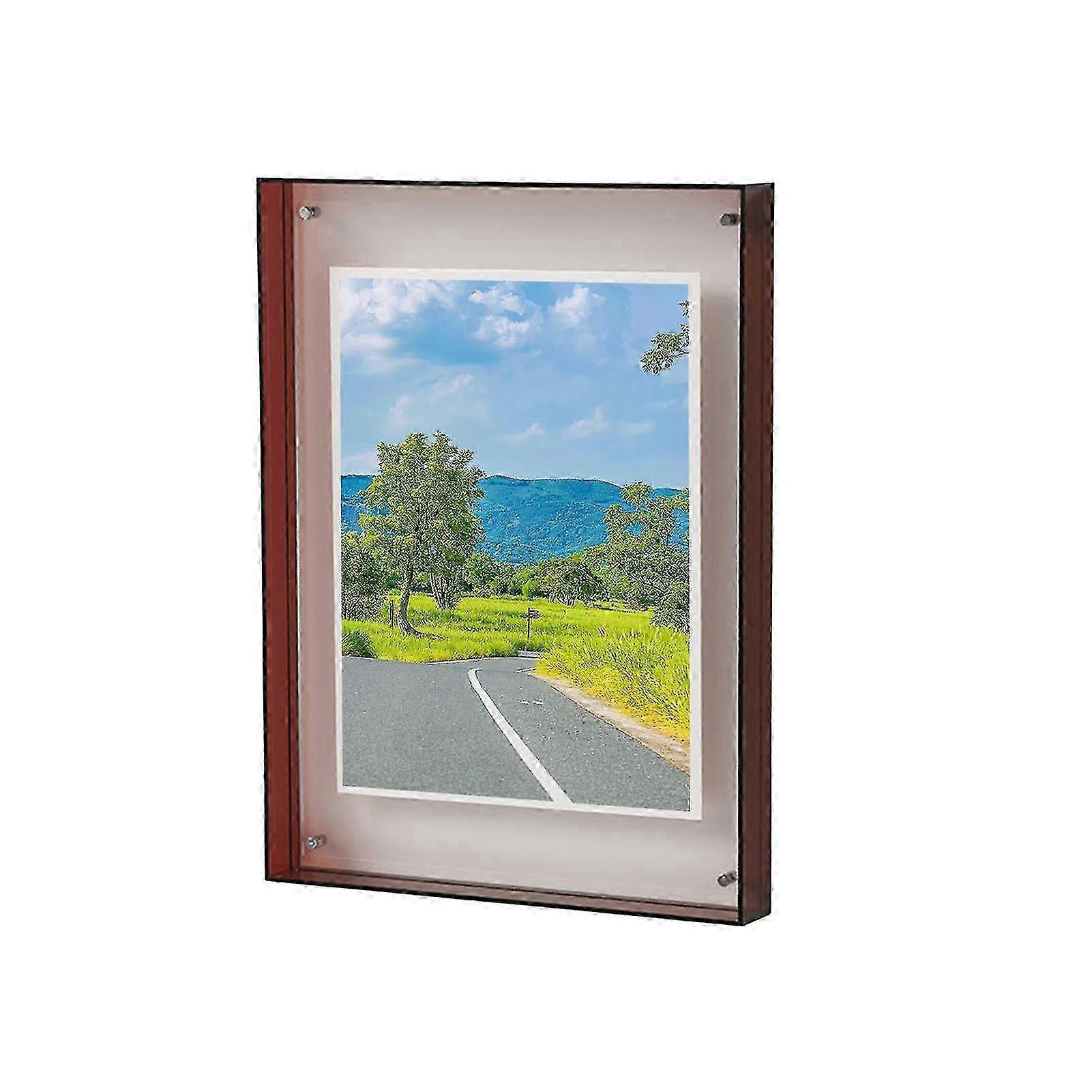Wall art photo frame for gallery display in acrylic material