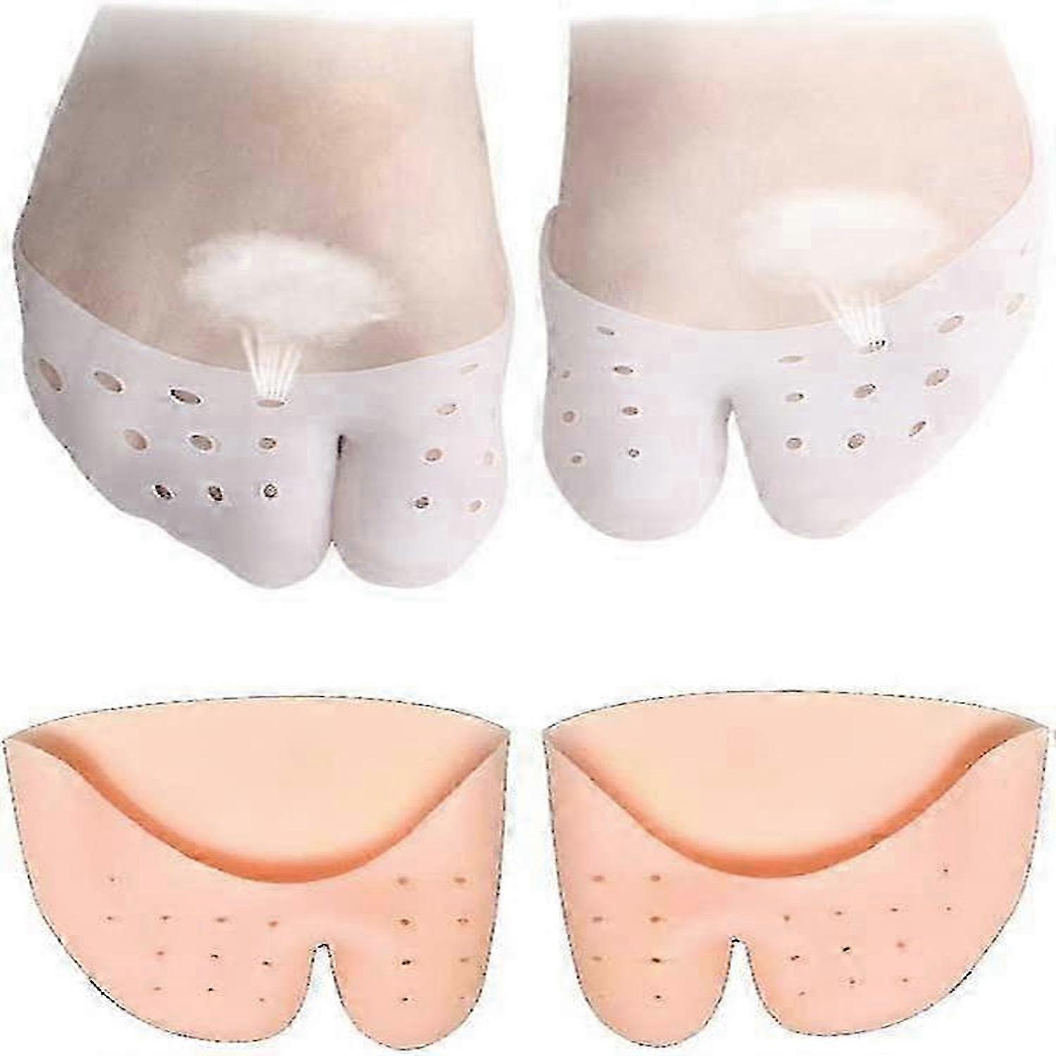 Gel Toe Cap Protector [2 Pairs] - Forefoot Cushioning - Big Toe Protection -Prevent Calluses and Blisters