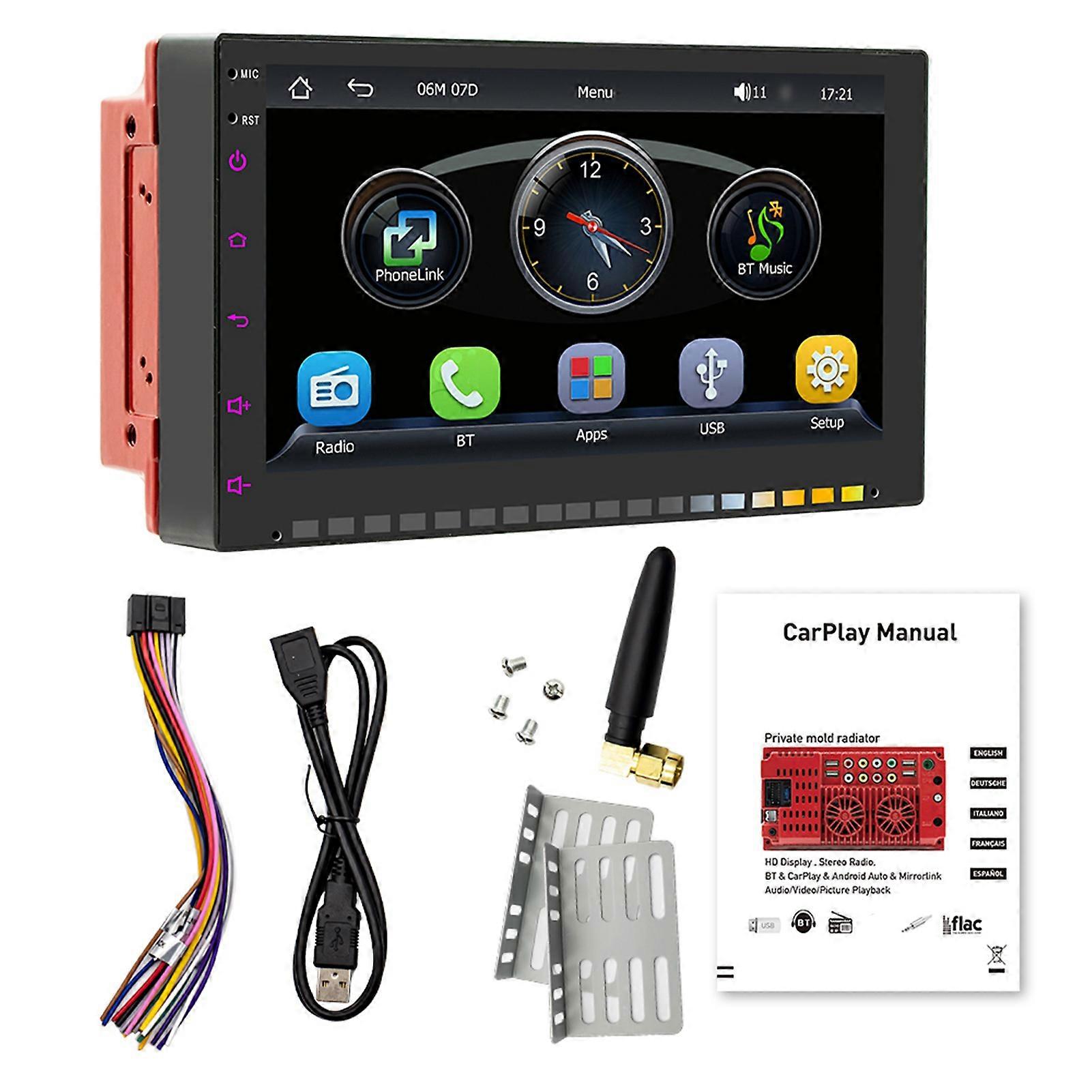 7in portable multimedia player for cars supporting multiple languages