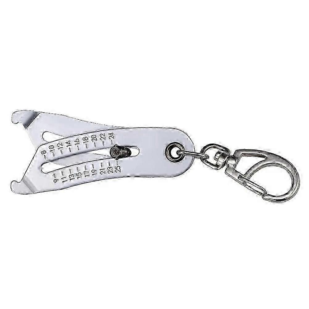 Portable thread size checker gauge for metric imperial nuts screws