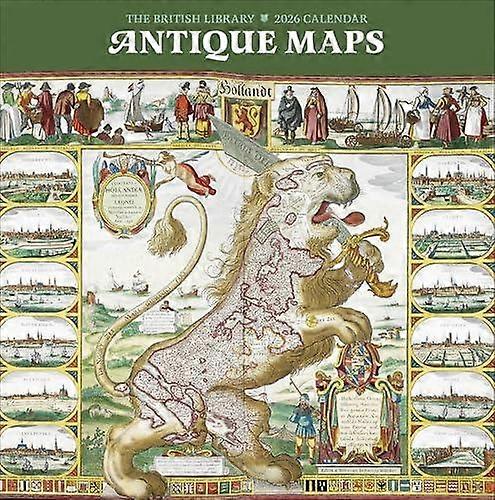 Antique Maps 2026 Wall Calendar by Pomegranate Calendar Book
