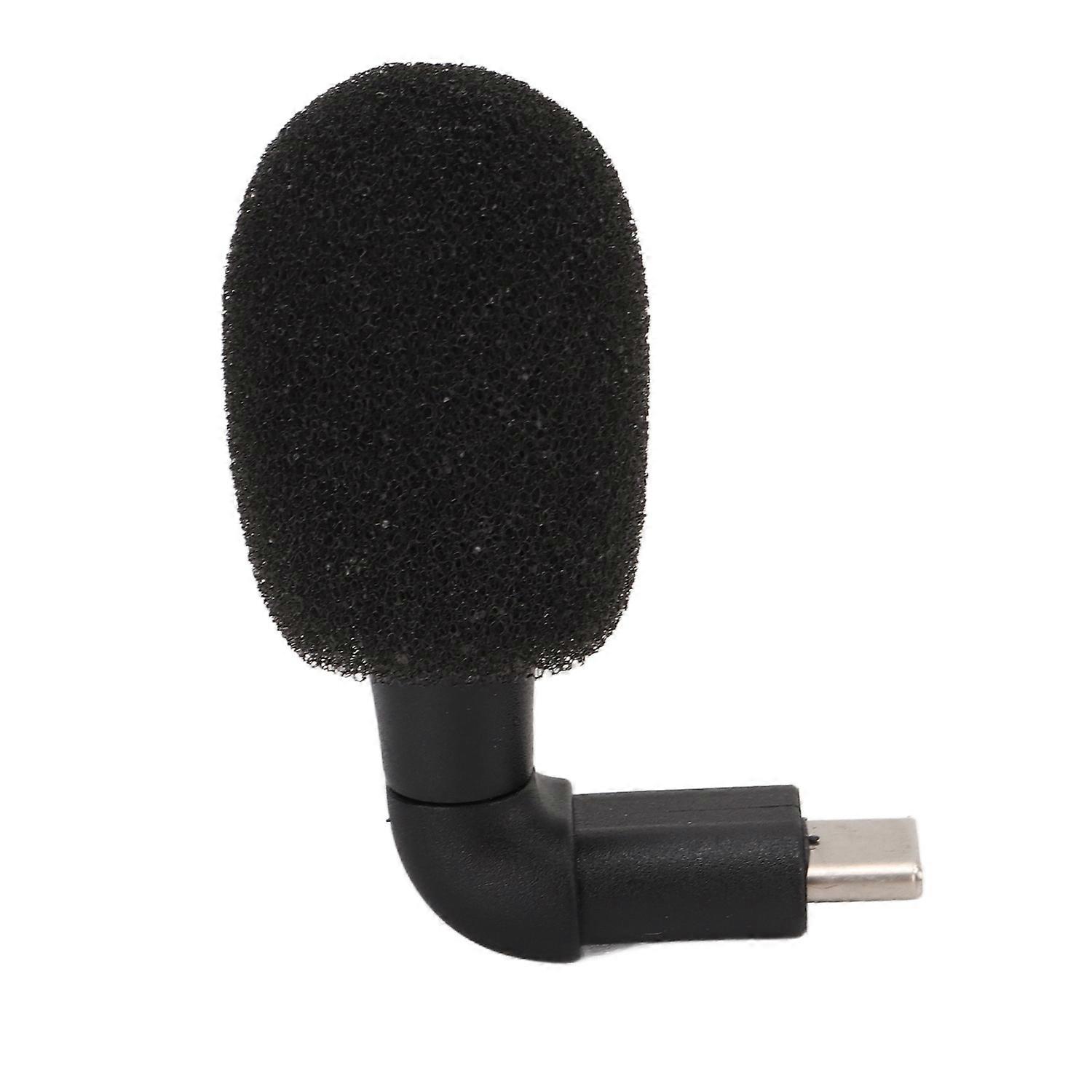 Type C Plug Smartphone Video Mini Microphone Mobile Phone Omnidirectional High Sensitivity 90° Angle