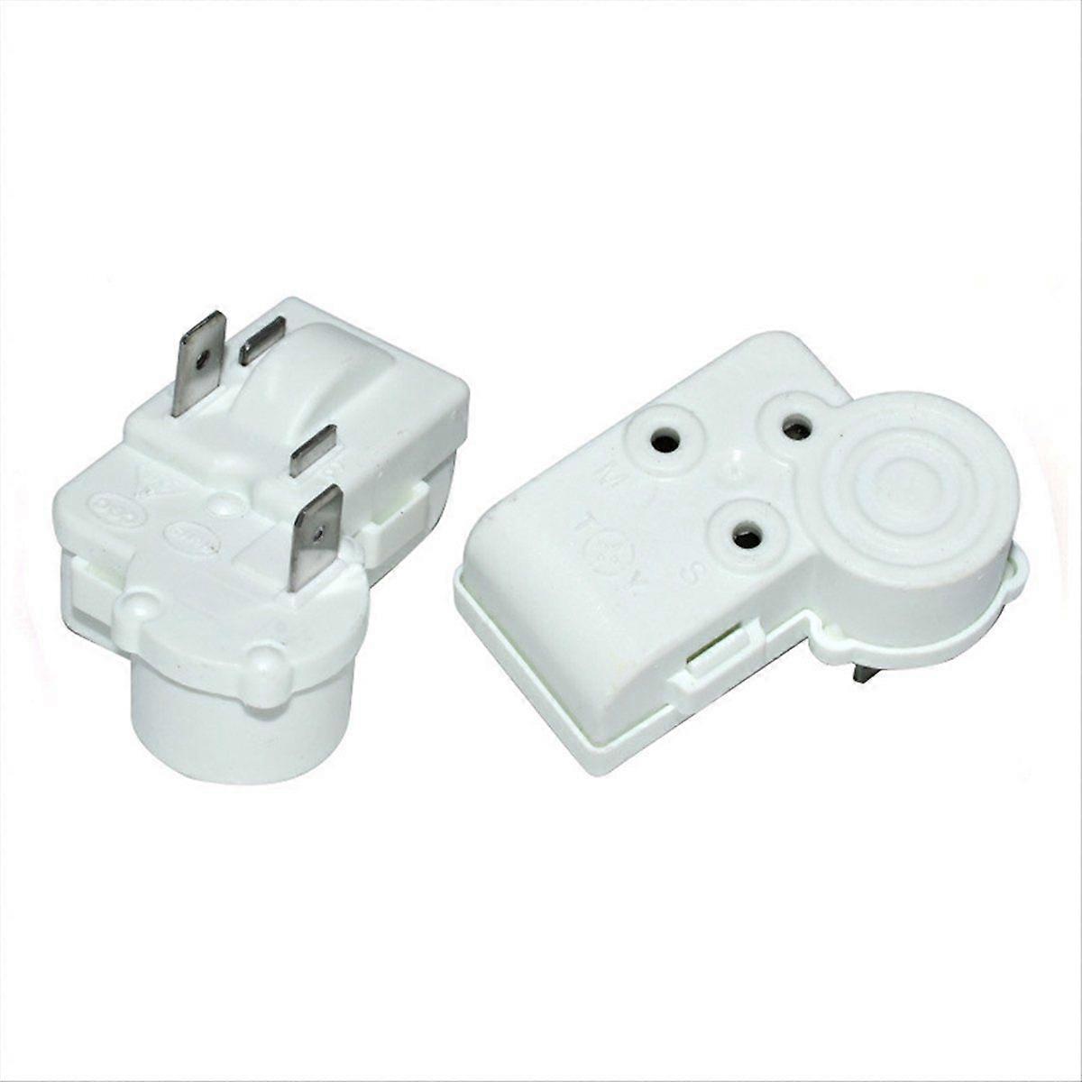2pack 2Pin Refrigerator Compressor PTC Relay over Load Protector for ZHB45-105P15